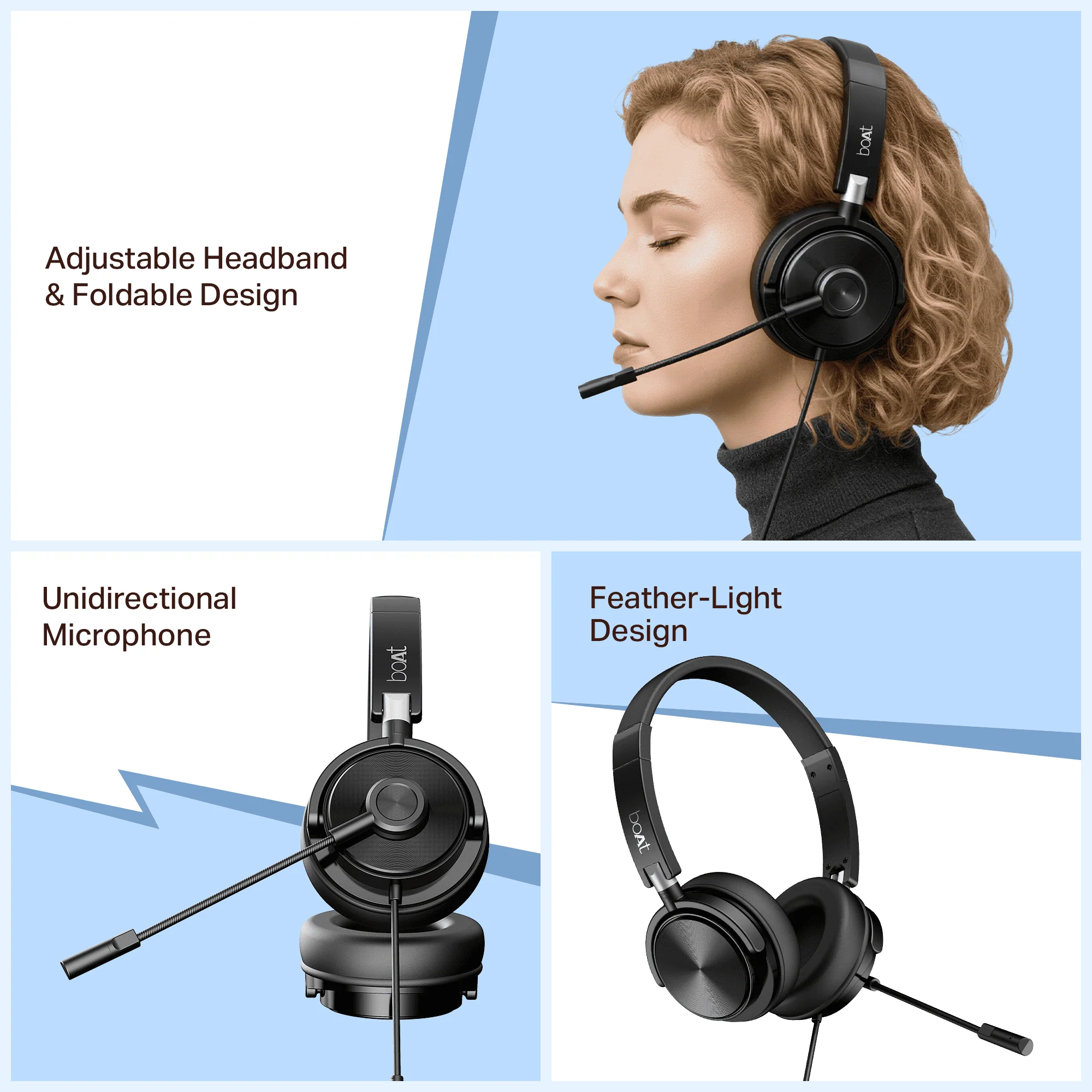 Bassheads 901 Pro | Wired Headset with Retractable Mic, Remote Control & Adjustable Headband - Image 6