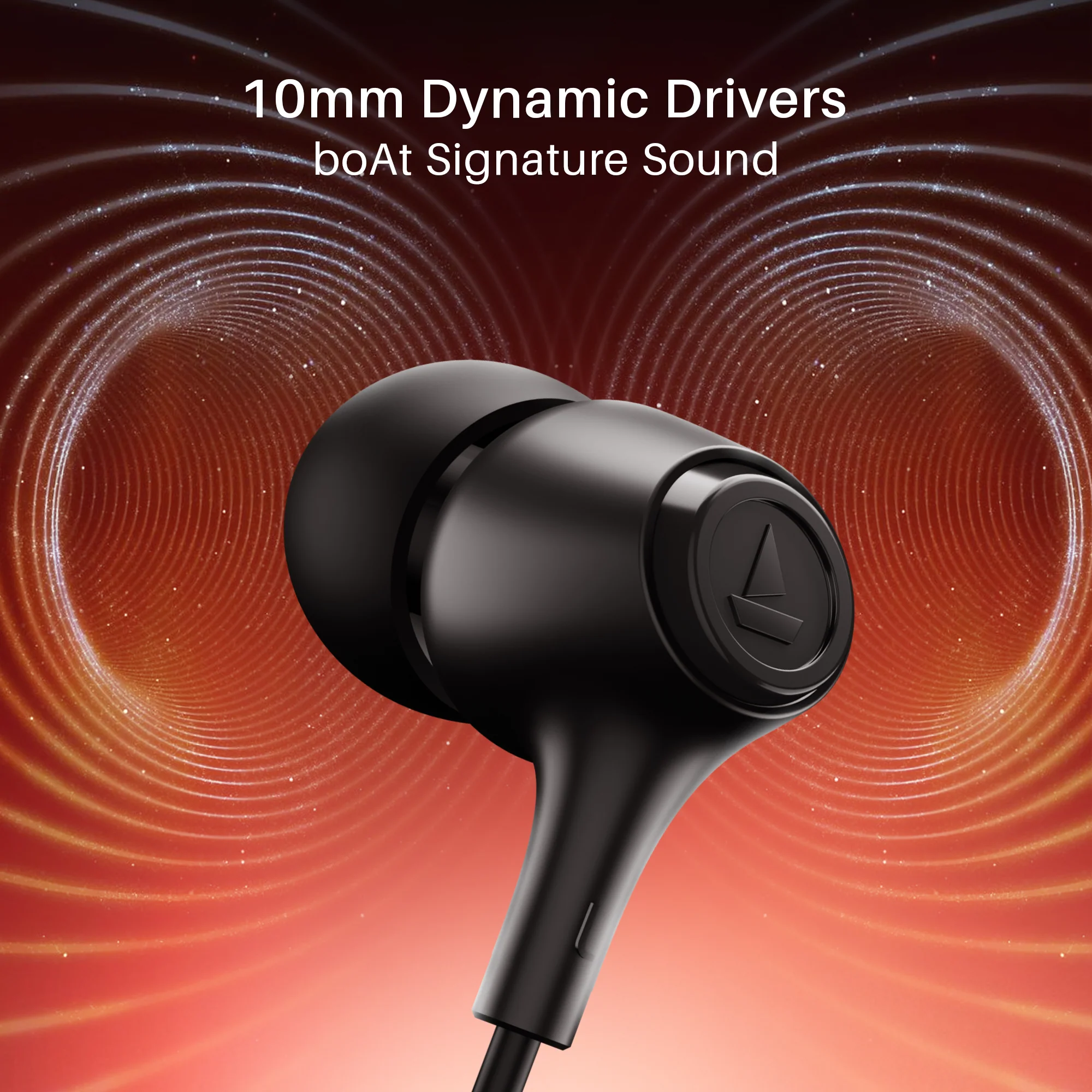 Bassheads 95 | Wired Earphone with 10mm Drivers, 120cm Cable Length, In-line Mic, Lightweight Build, 3.5mm Jack - Image 4