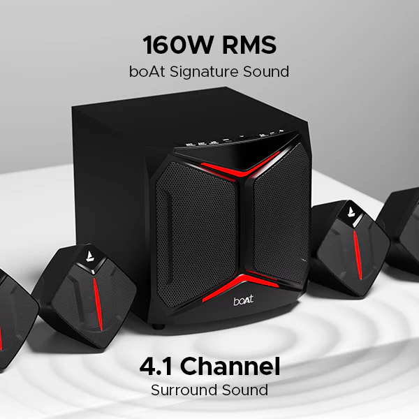 boAt Blitz 2000 Pro | Bluetooth Speaker with 160W RMS boAt Signature Sound, 4.1 Channel Surround Sound, Dynamic RGB Lights - Image 2