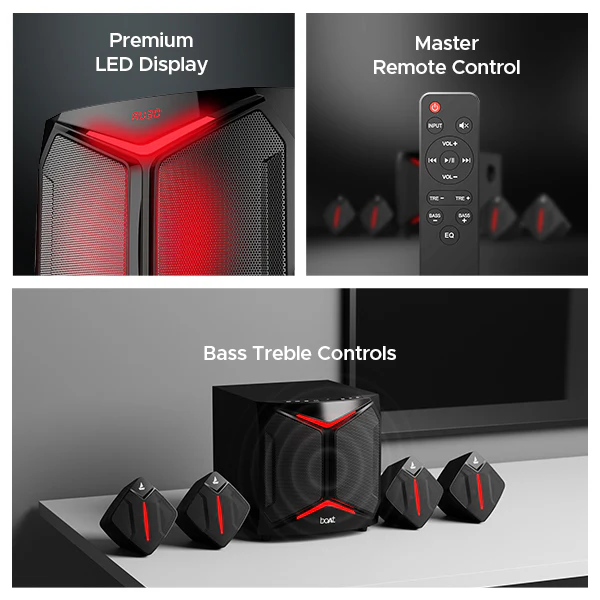 boAt Blitz 2000 Pro | Bluetooth Speaker with 160W RMS boAt Signature Sound, 4.1 Channel Surround Sound, Dynamic RGB Lights - Image 6