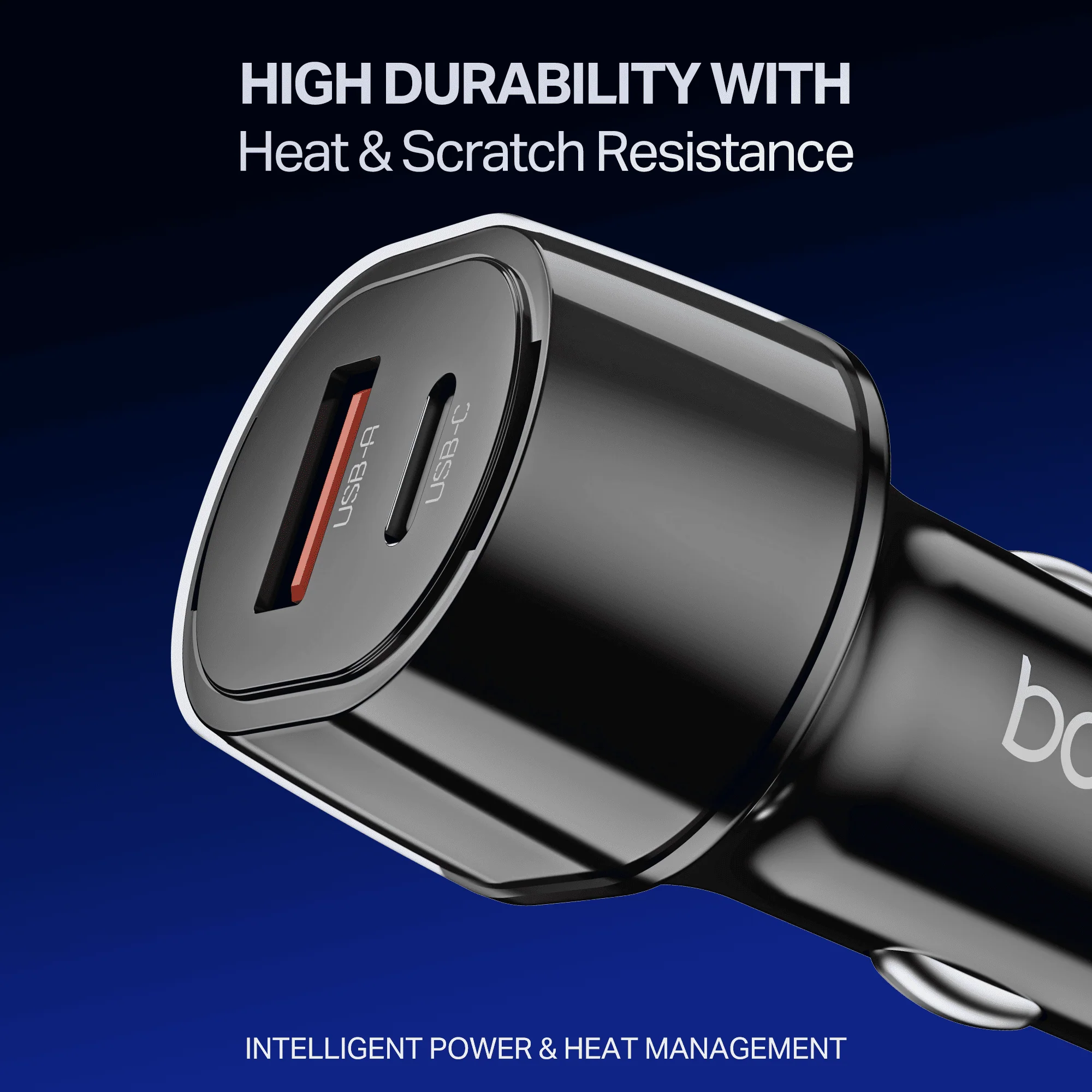 boAt Car Charger 55W | Dual Port Fast Car Charger with 55W Output, Smart IC Protection & Auto Detect Charging - Image 5