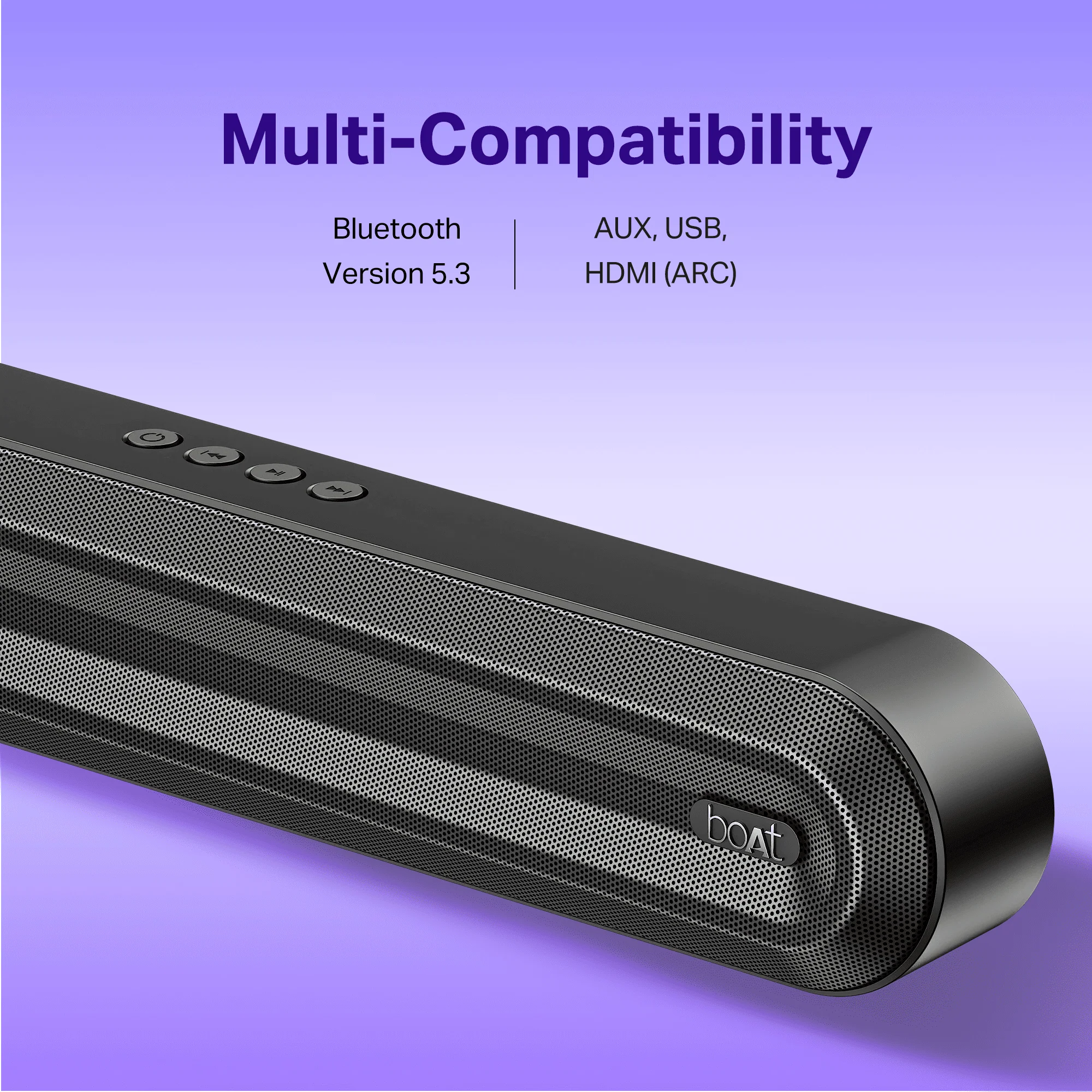 boAt Aavante 2.1 300 | Soundbar with 40W RMS, Wired Subwoofer & Multi-Connectivity - Image 4