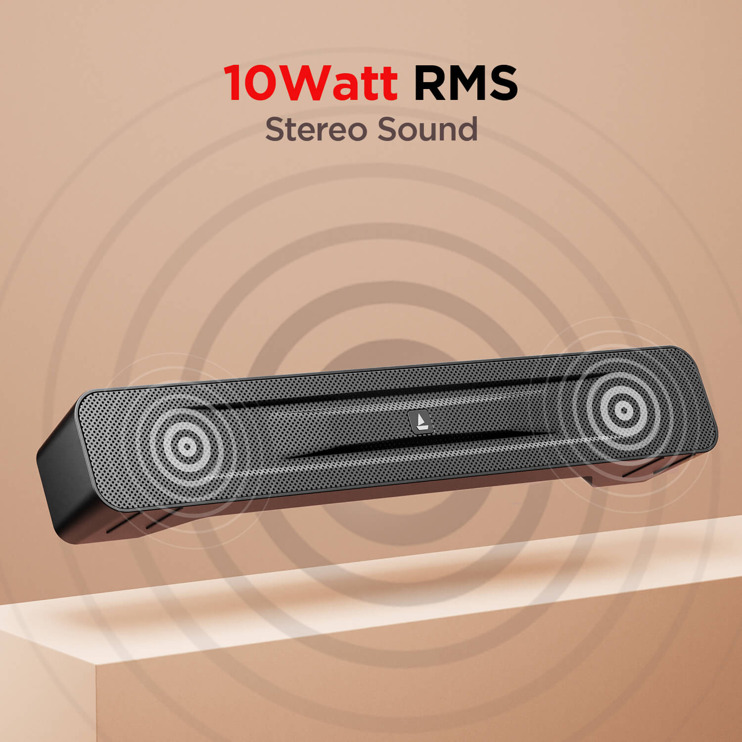 boAt Aavante Bar 508 | Bluetooth Soundbar with 10W RMS Sound, Dual EQ Modes, Built In Mic, Stylish & Portable Design - Image 2