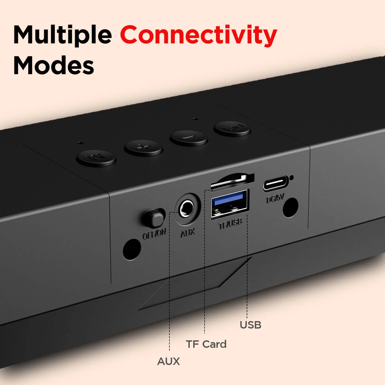 boAt Aavante Bar 508 | Bluetooth Soundbar with 10W RMS Sound, Dual EQ Modes, Built In Mic, Stylish & Portable Design - Image 4