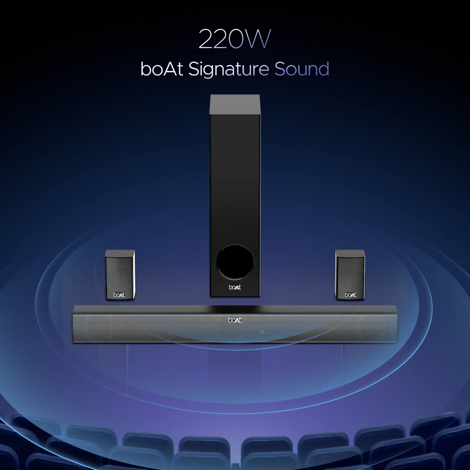 boAt Aavante Bar 2400 Pro | Bluetooth Soundbar with 5.1 Channel Surround Sound, Bluetooth v5.3, EQ Modes, Master Remote Control - Image 5