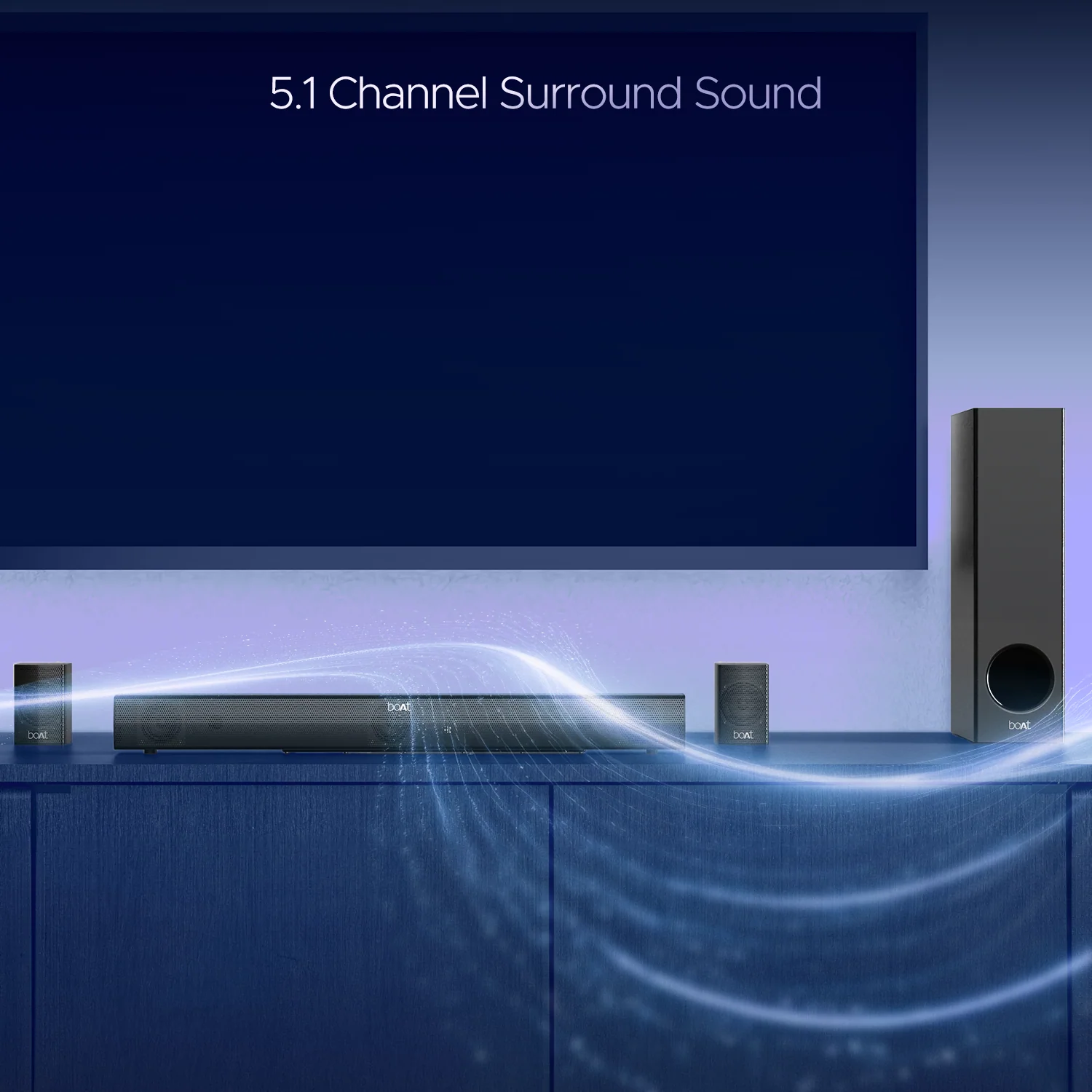 boAt Aavante Bar 2400 Pro | Bluetooth Soundbar with 5.1 Channel Surround Sound, Bluetooth v5.3, EQ Modes, Master Remote Control - Image 6