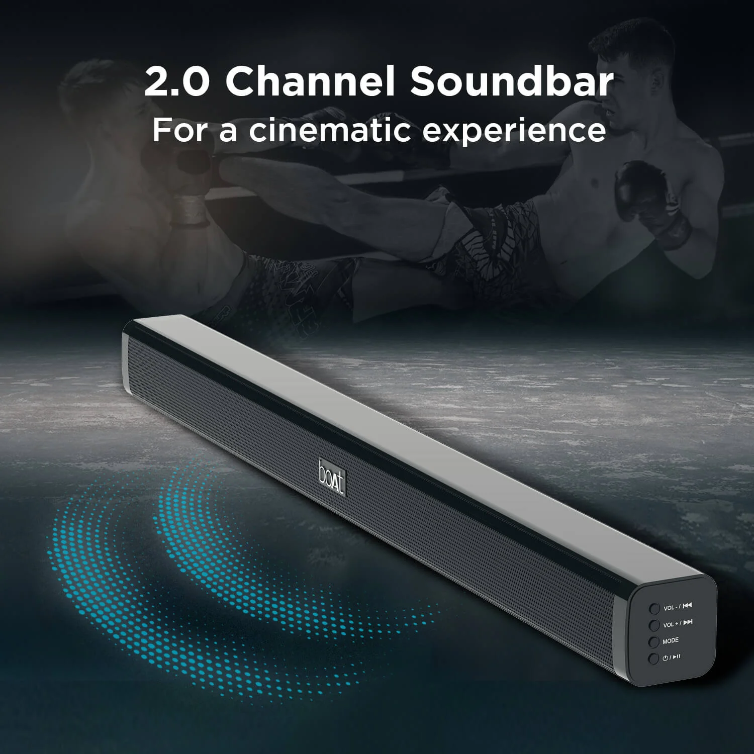 boAt Aavante Bar 908 | 30W RMS boAt Signature Sound, Sleek Finish Design, Multiple EQ Modes, USB, AUX, Optical, BT 5.0 - Image 2