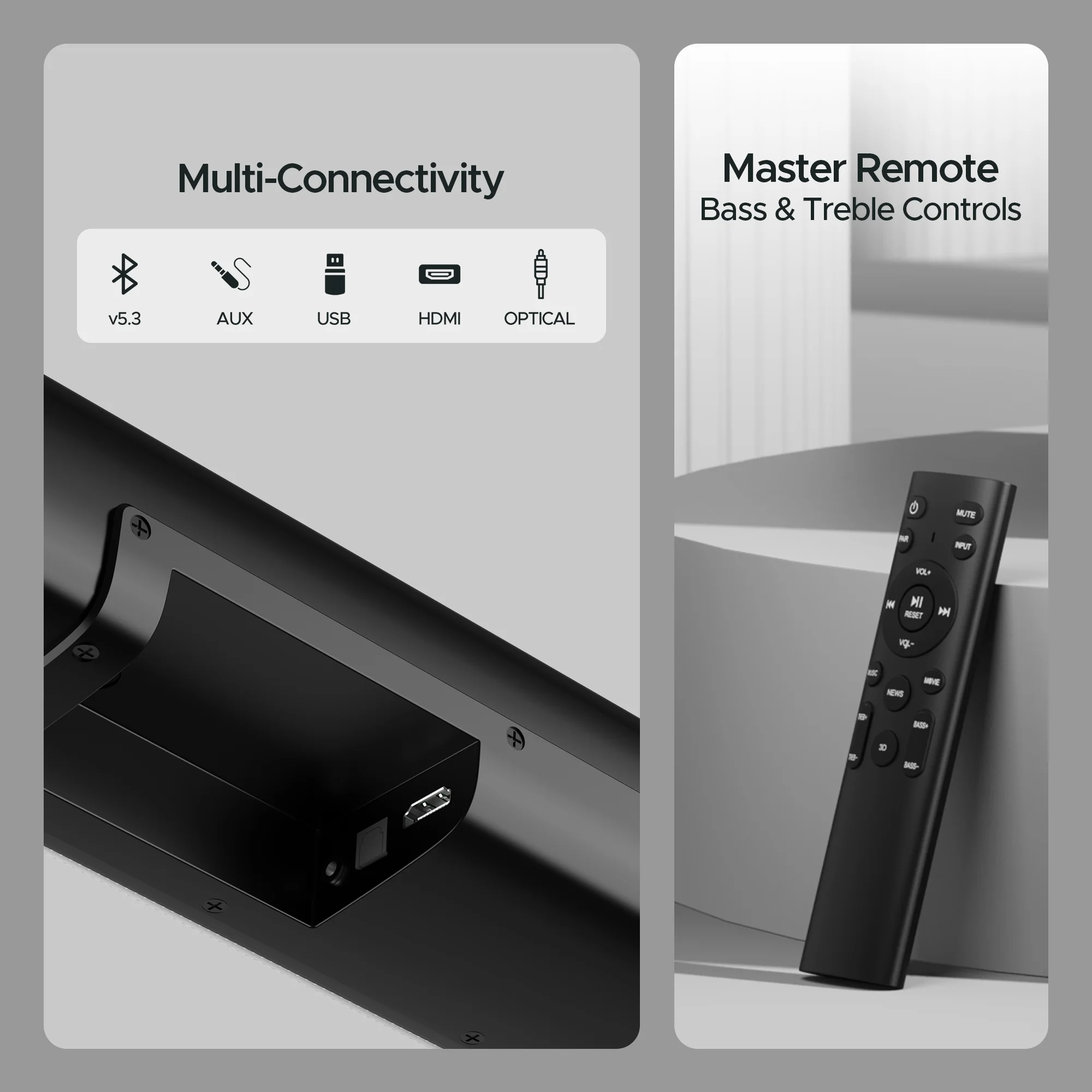 boAt Aavante Bar Quake Pro | 240W Bluetooth Soundbar, 2.1 Channel with Wireless Subwoofer, Wall Mountable, Multiple EQ Modes - Image 6