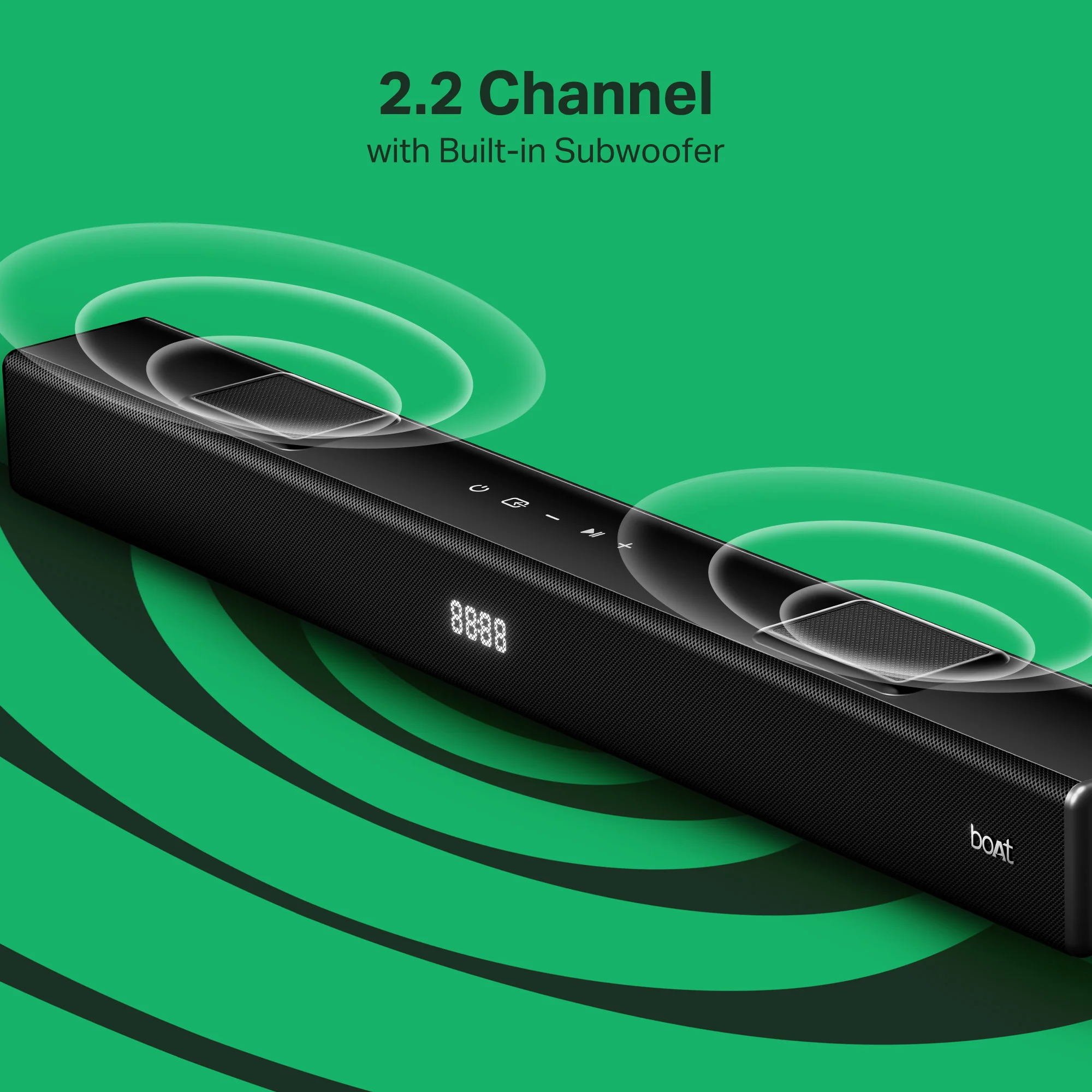 boAt Aavante Octave Plus | 2.2 Channel Soundbar with 80W Audio, EQ Modes & Bluetooth v5.3 - Image 3