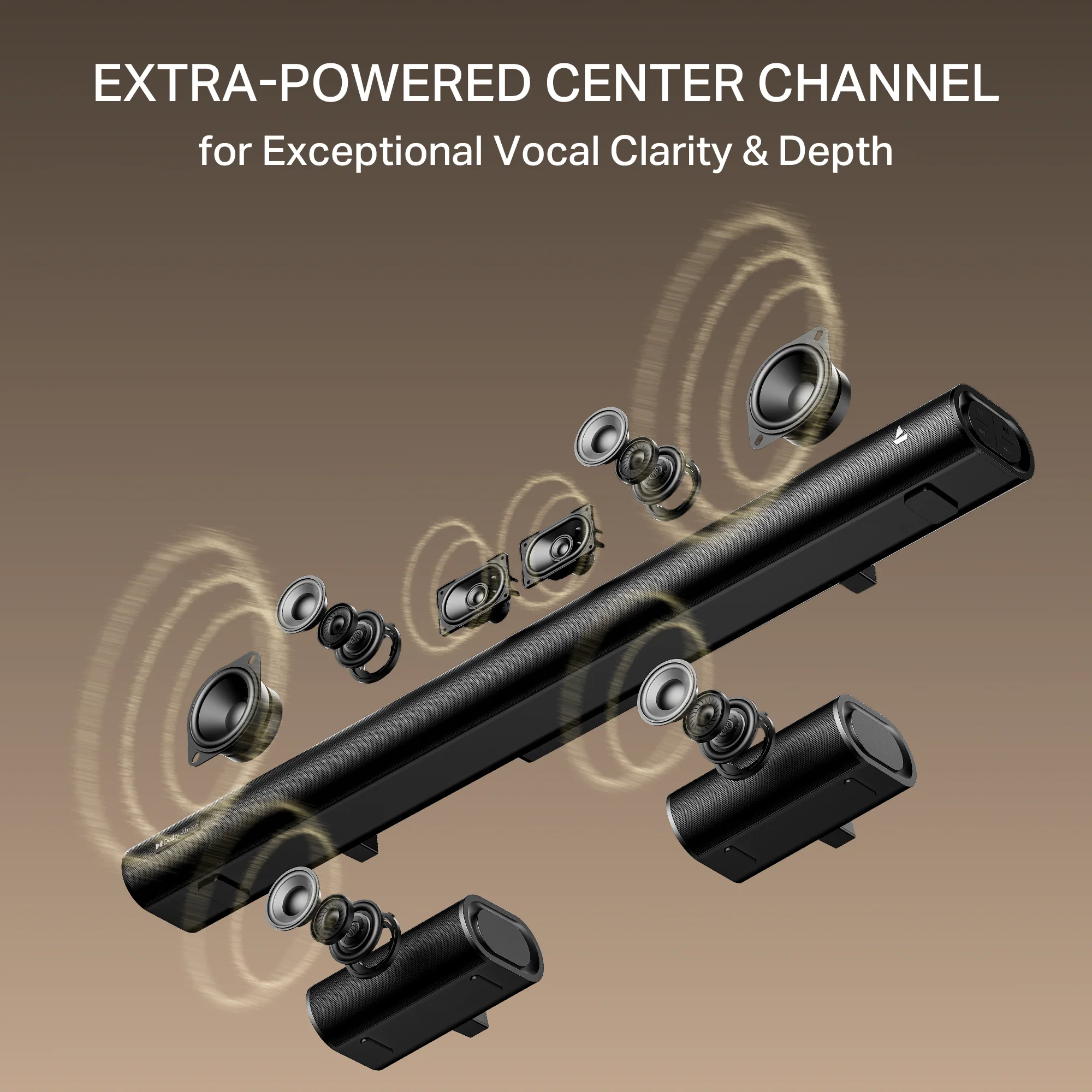 boAt Aavante Prime 5.1 5000DA | 500W 5.1 Channel Soundbar with Dolby Atmos, Bluetooth v5.3 & Master Remote - Image 5