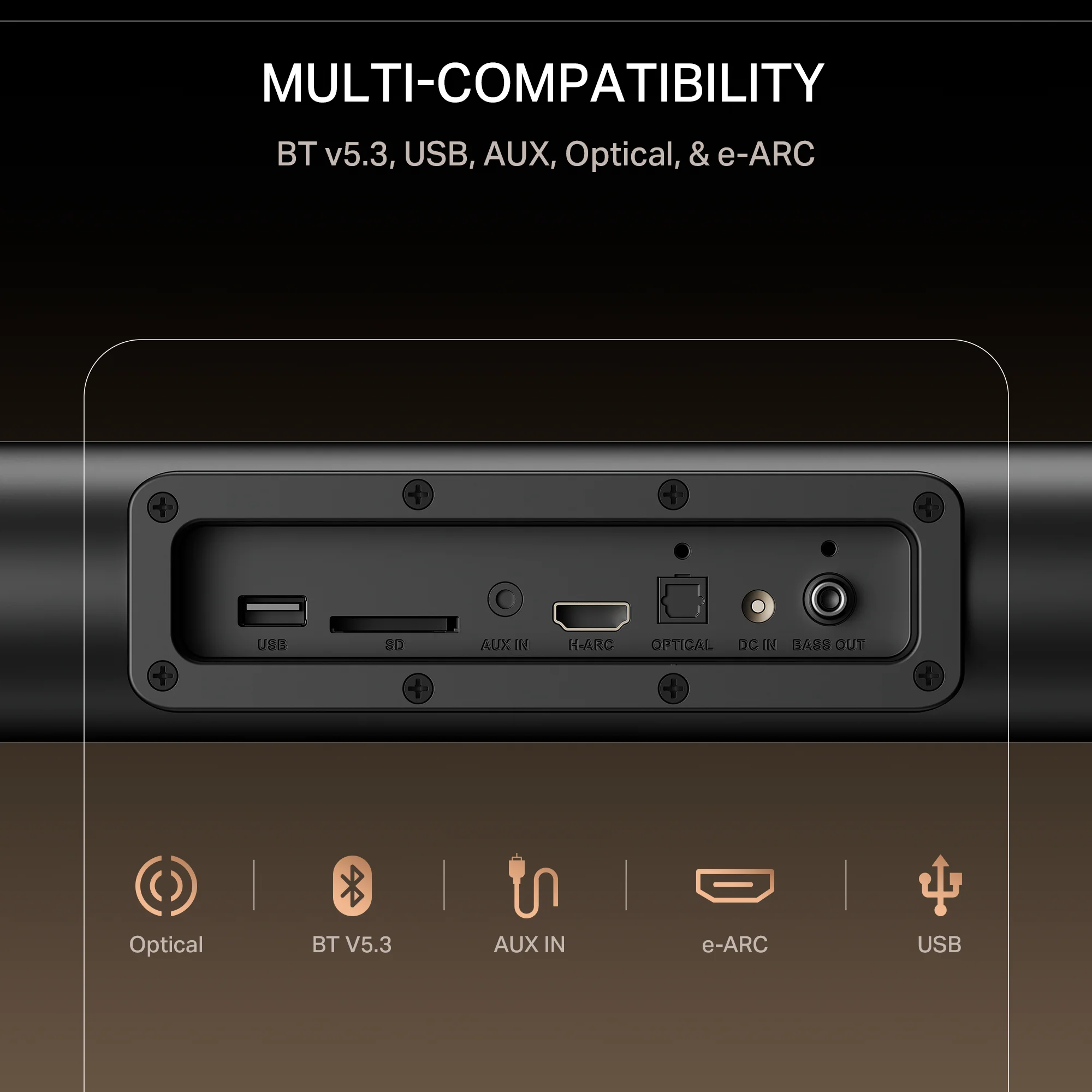 boAt Aavante Prime 5.1 5000DA | 500W 5.1 Channel Soundbar with Dolby Atmos, Bluetooth v5.3 & Master Remote - Image 7