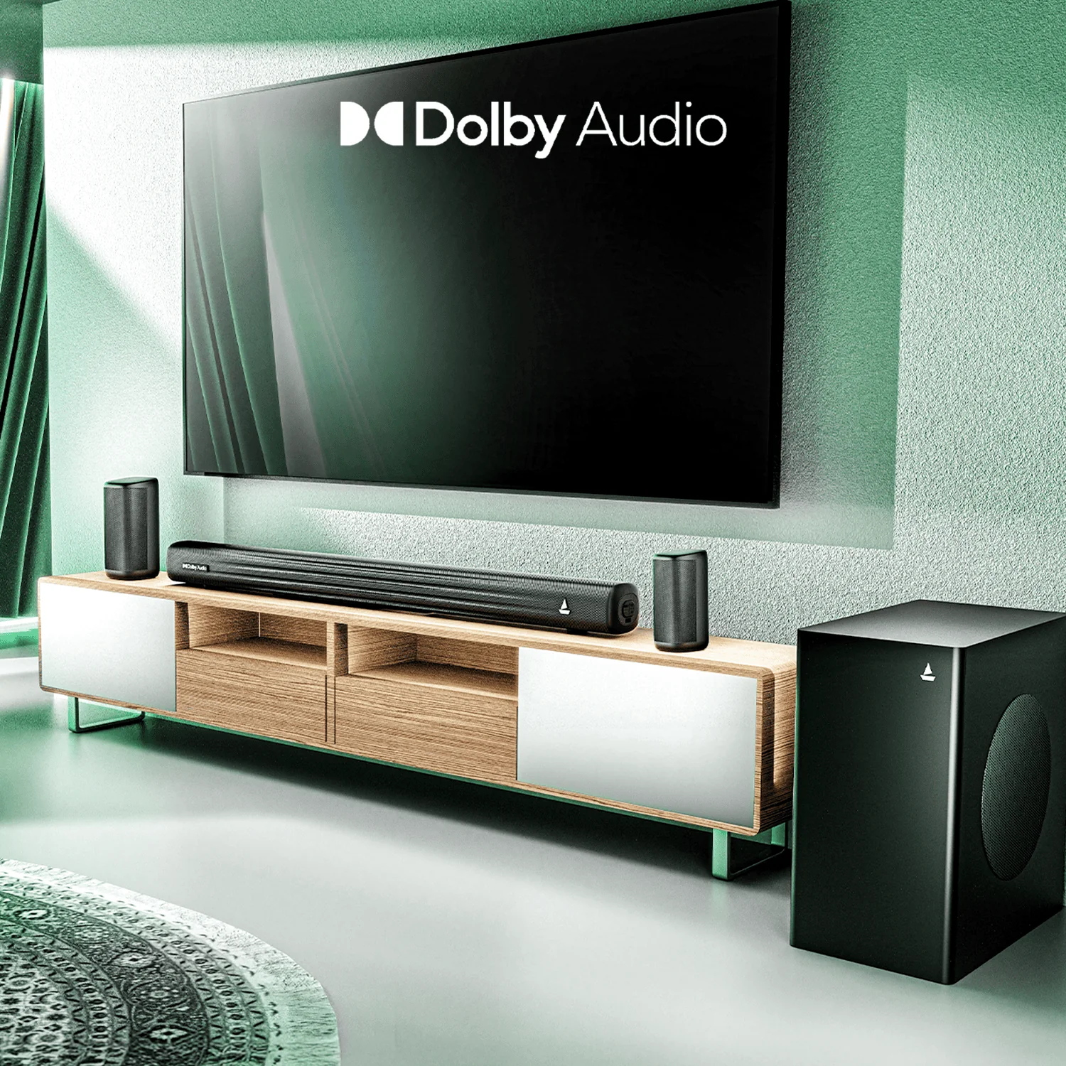 boAt Aavante Prime 5.1 5050D | 500W RMS Soundbar with Dolby Audio, Wired Subwoofer - Image 7