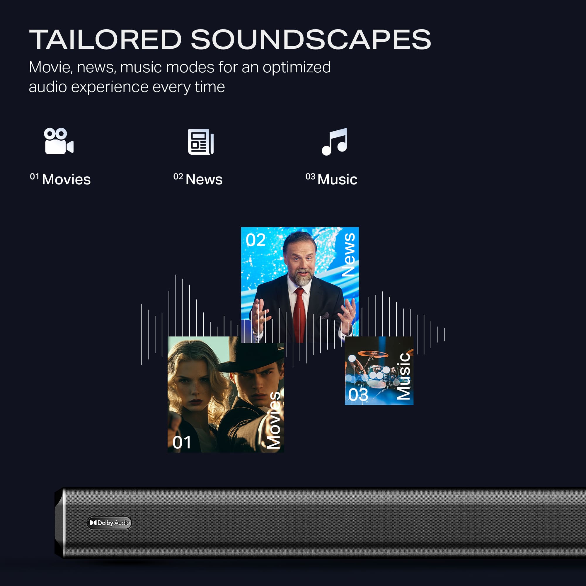 boAt Aavante Prime 5.1 5000D | 500W 5.1 Channel Soundbar with Wired Subwoofer, Satellites & Multi-Connectivity - Image 5