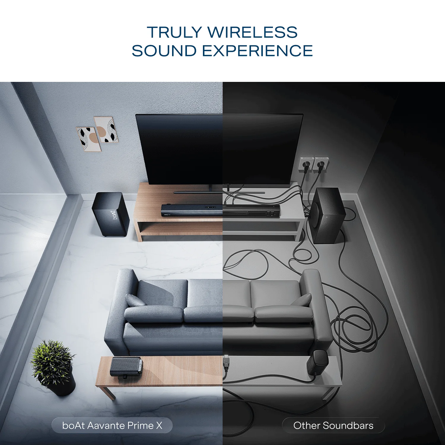 boAt Aavante Prime X | 700W 7.1.4 Channel Soundbar with Wireless Subwoofer & Satellites - Image 4