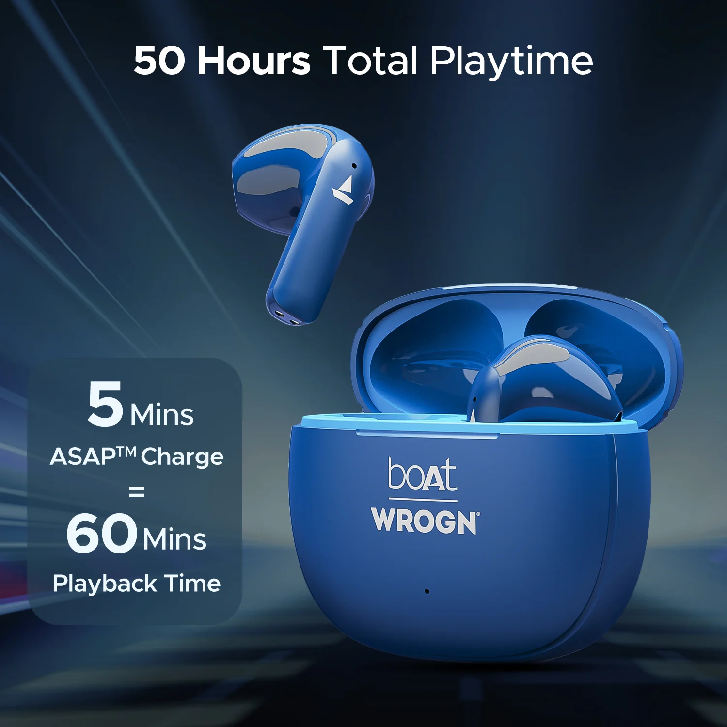 boAt Airdopes 118 Wrogn Edition| Earbuds with 10mm drivers, BEAST™ Mode for Gamers, ENx™ Technology - Image 10