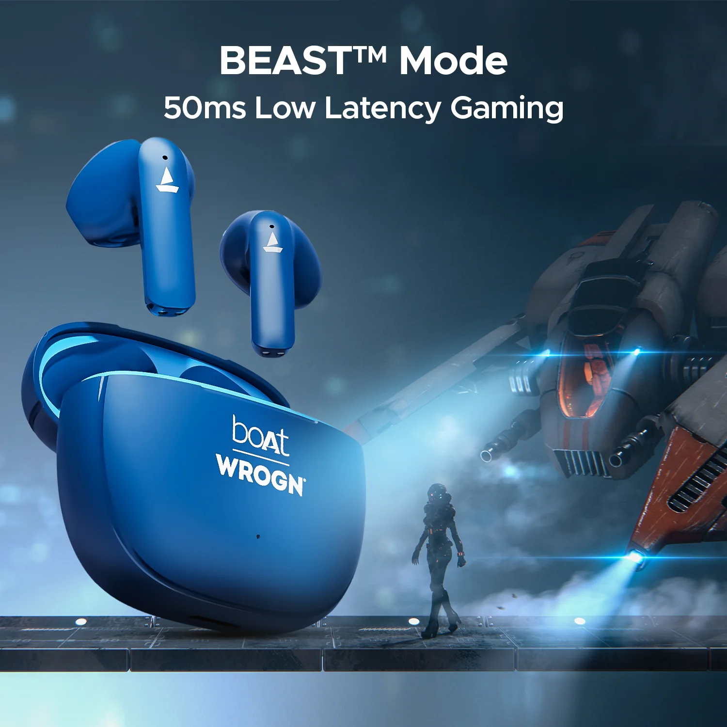 boAt Airdopes 118 Wrogn Edition| Earbuds with 10mm drivers, BEAST™ Mode for Gamers, ENx™ Technology - Image 12