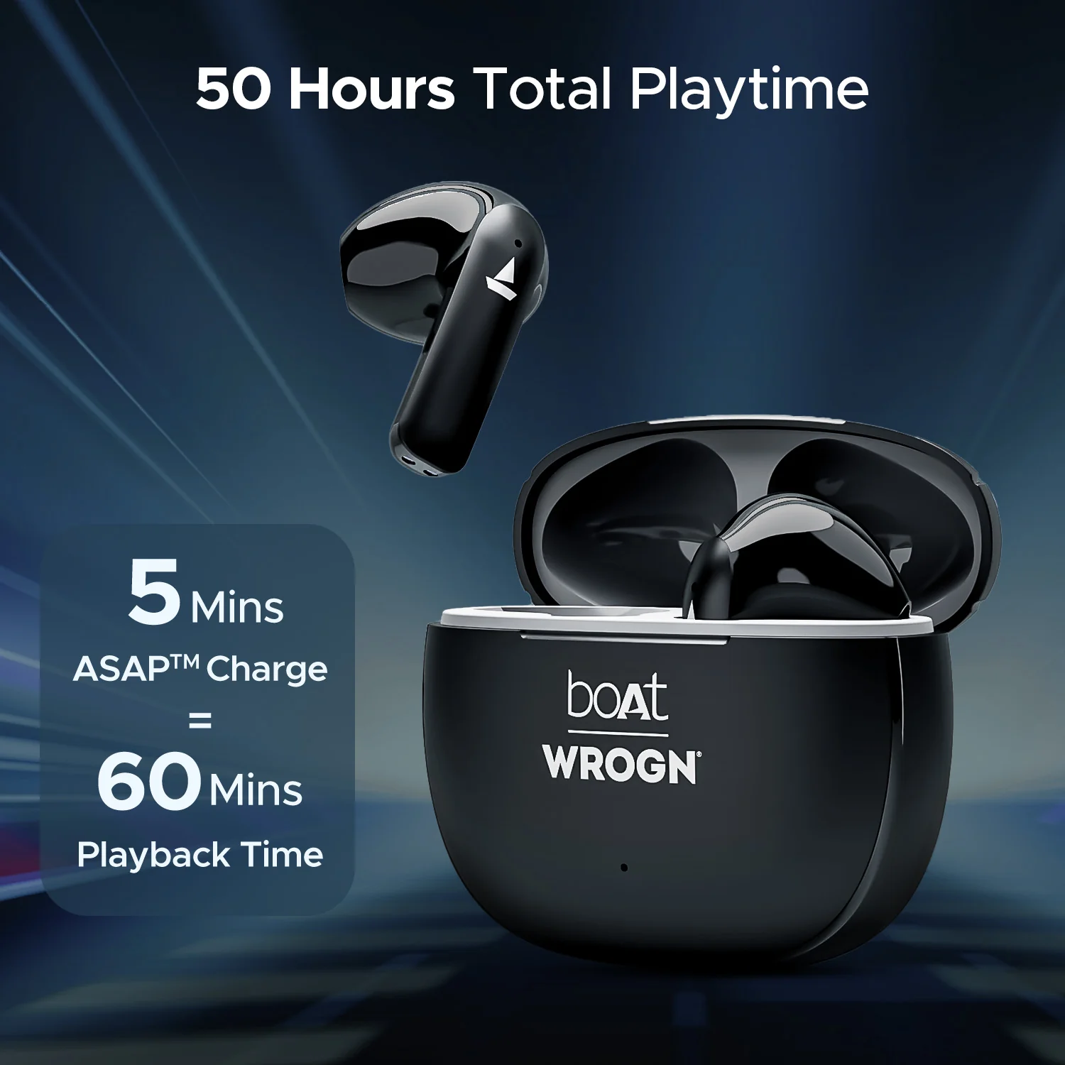 boAt Airdopes 118 Wrogn Edition| Earbuds with 10mm drivers, BEAST™ Mode for Gamers, ENx™ Technology - Image 20