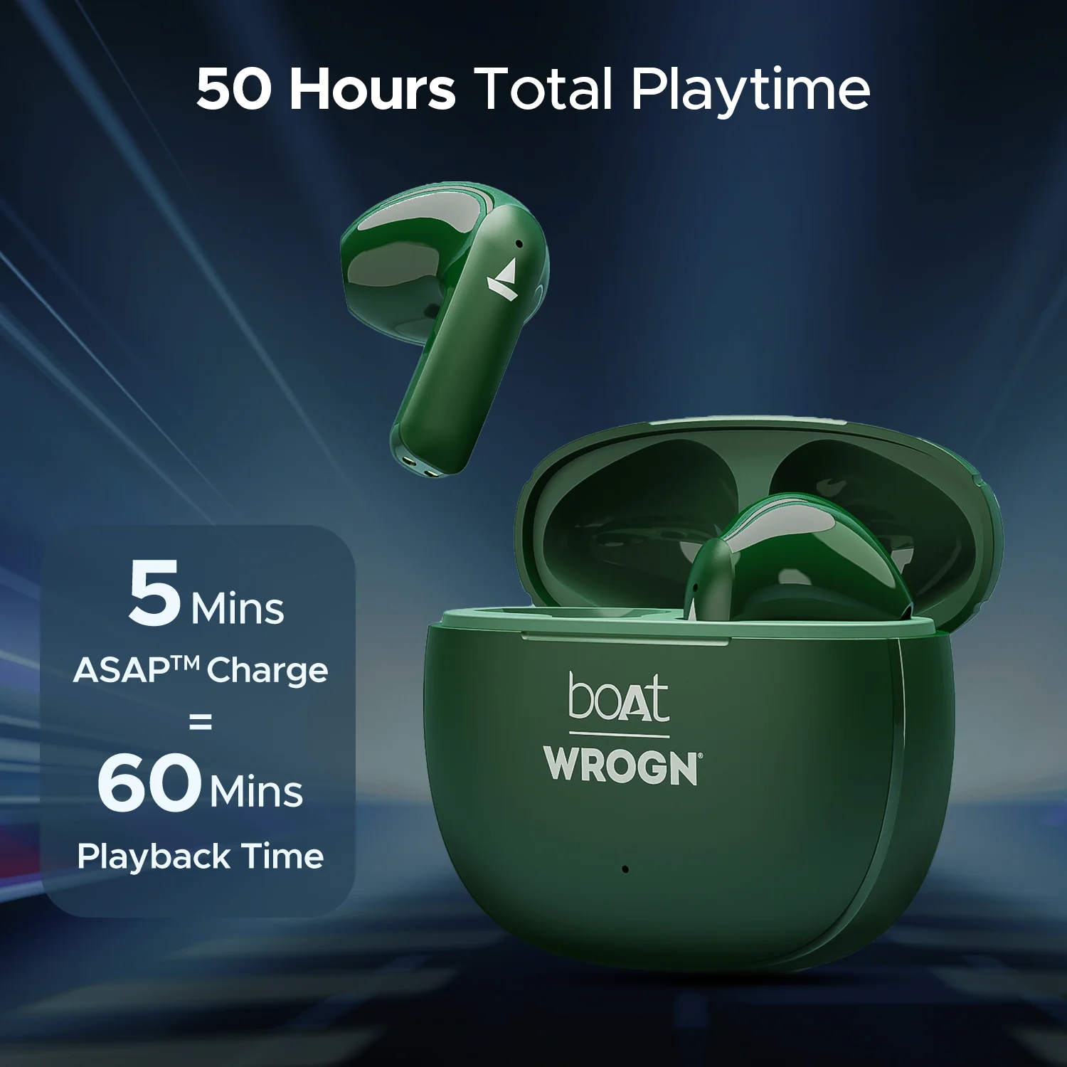 boAt Airdopes 118 Wrogn Edition| Earbuds with 10mm drivers, BEAST™ Mode for Gamers, ENx™ Technology - Image 4
