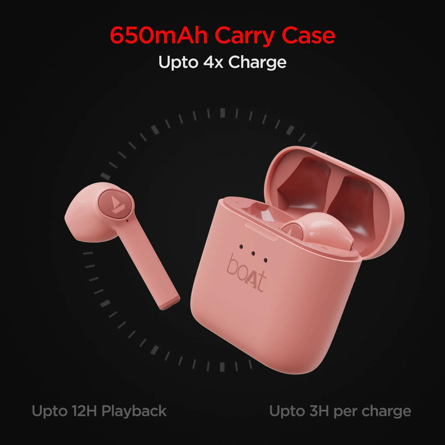 boAt Airdopes 131 SS Edition | TWS Earbuds with upto 60 Hours Playback, 13mm Drivers, IWP Technology, 650mAh Charging Case ki - Image 12