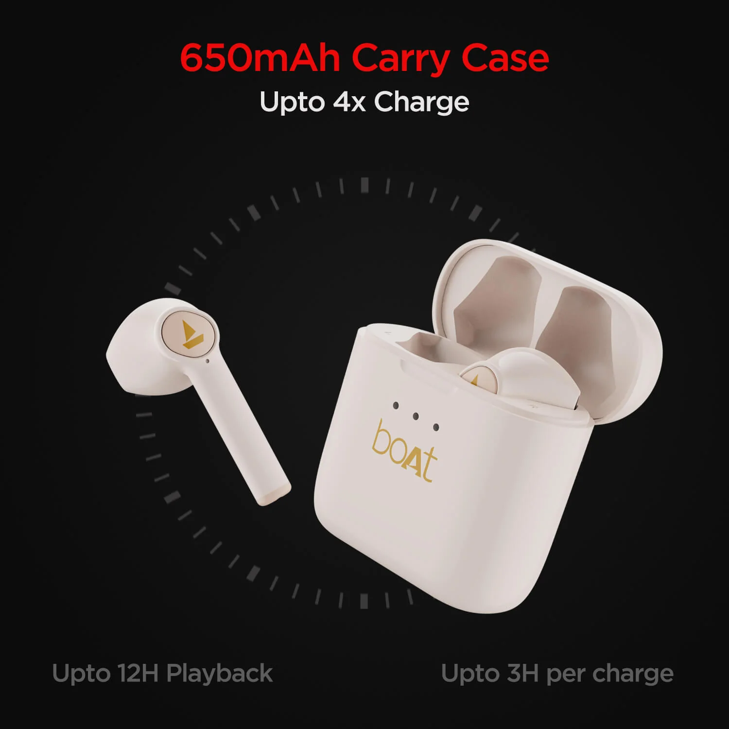 boAt Airdopes 131 SS Edition | TWS Earbuds with upto 60 Hours Playback, 13mm Drivers, IWP Technology, 650mAh Charging Case ki - Image 23