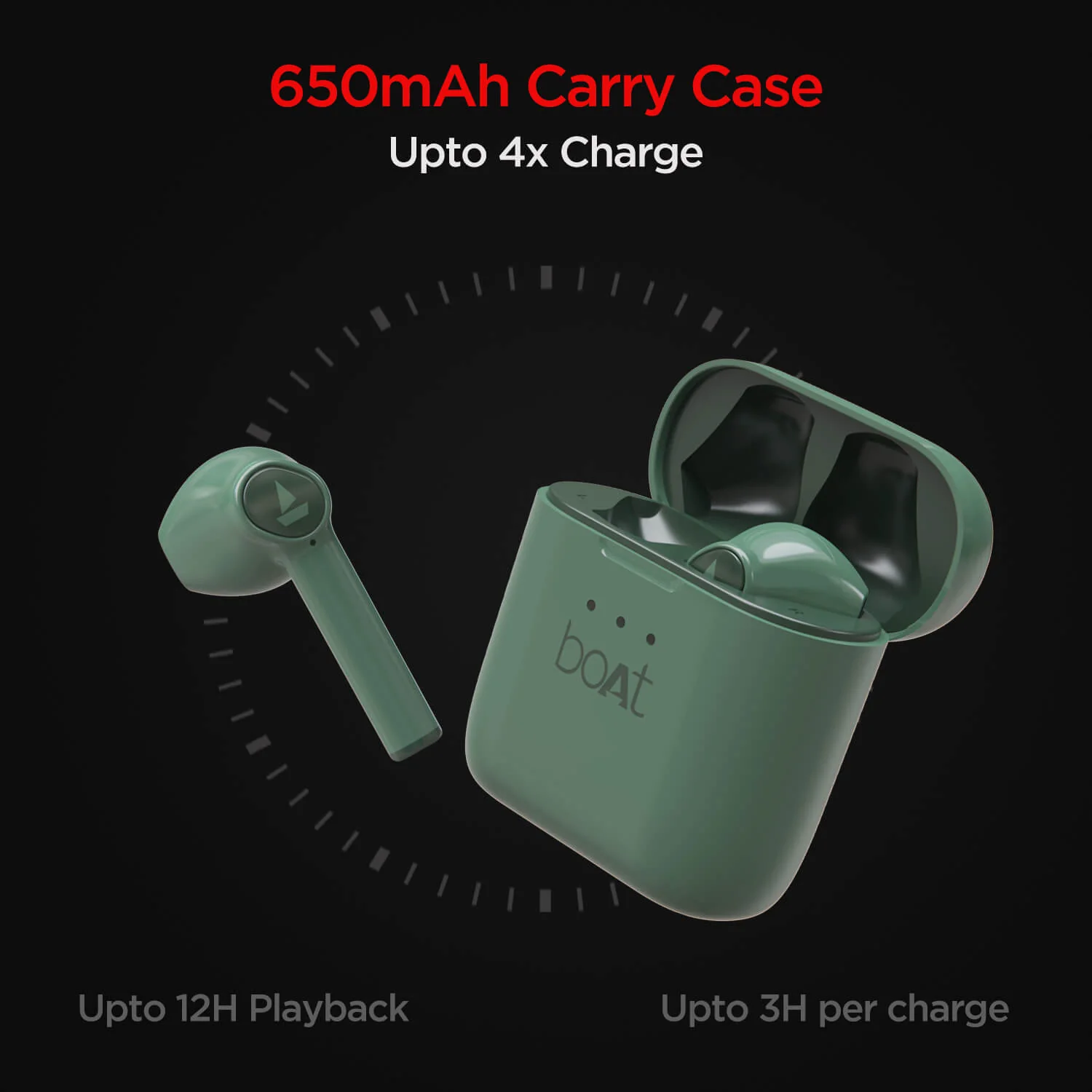 boAt Airdopes 131 SS Edition | TWS Earbuds with upto 60 Hours Playback, 13mm Drivers, IWP Technology, 650mAh Charging Case ki - Image 8