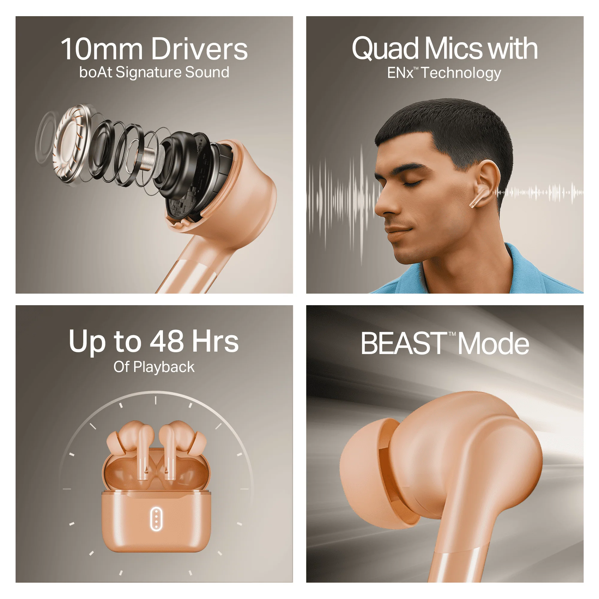 boAt Airdopes 141 Gen 2 | Wireless Earbuds with 48 Hours Playback, BEAST™ Mode, Dual EQs, ENx™ Tech - Image 29