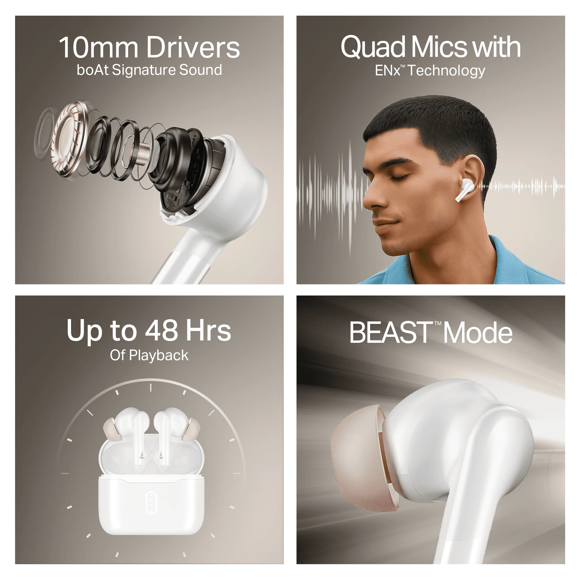 boAt Airdopes 141 Gen 2 | Wireless Earbuds with 48 Hours Playback, BEAST™ Mode, Dual EQs, ENx™ Tech - Image 35