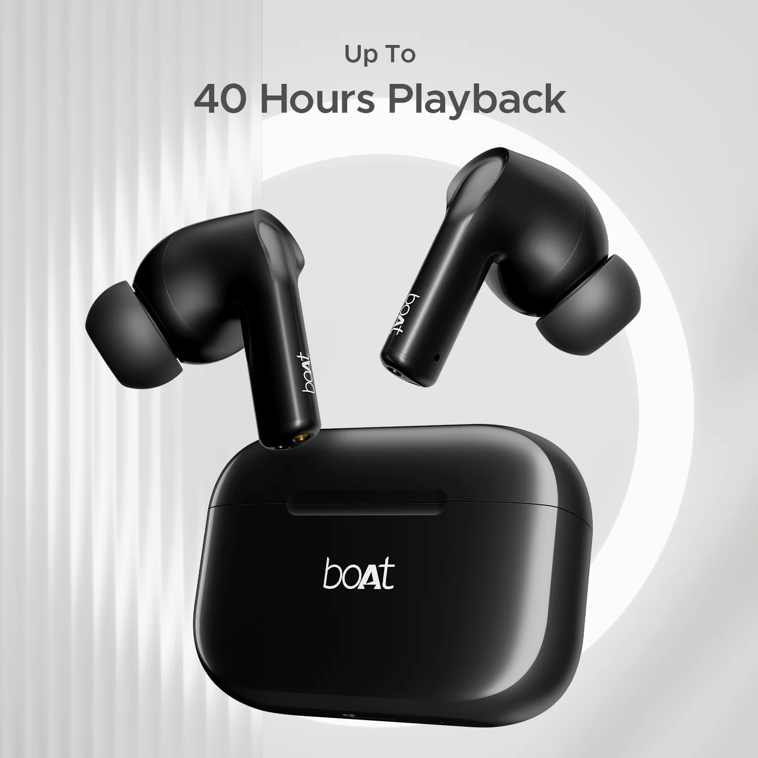 boAt Airdopes 161 SS Edition | TWS Earbuds with Massive Playback of upto 40 Hours, IPX5 Water & Sweat Resistance, IWP Technology, Type C Interface - Image 7