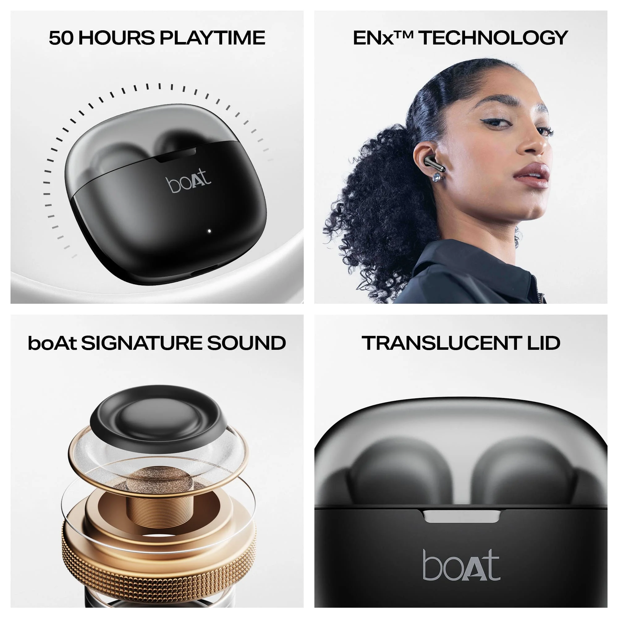 boAt Airdopes 212 | Wireless Earbuds with 50 Hours Playback, BEAST™ Mode & ENx™ Calling - Image 6