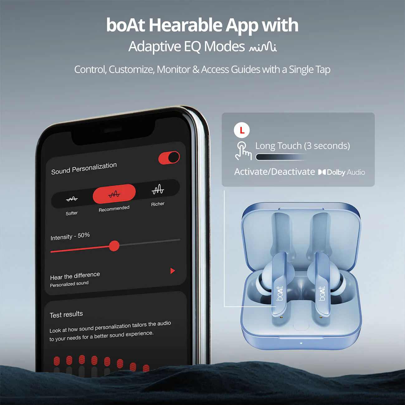 boAt Airdopes 800 | Wireless Earbuds with 40 Hours Playback,Dolby Audio,  BEAST™ Mode, ASAP™ Charge, ENx™ Technology - Image 20