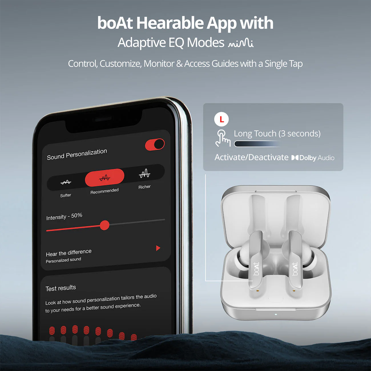 boAt Airdopes 800 | Wireless Earbuds with 40 Hours Playback,Dolby Audio,  BEAST™ Mode, ASAP™ Charge, ENx™ Technology - Image 28