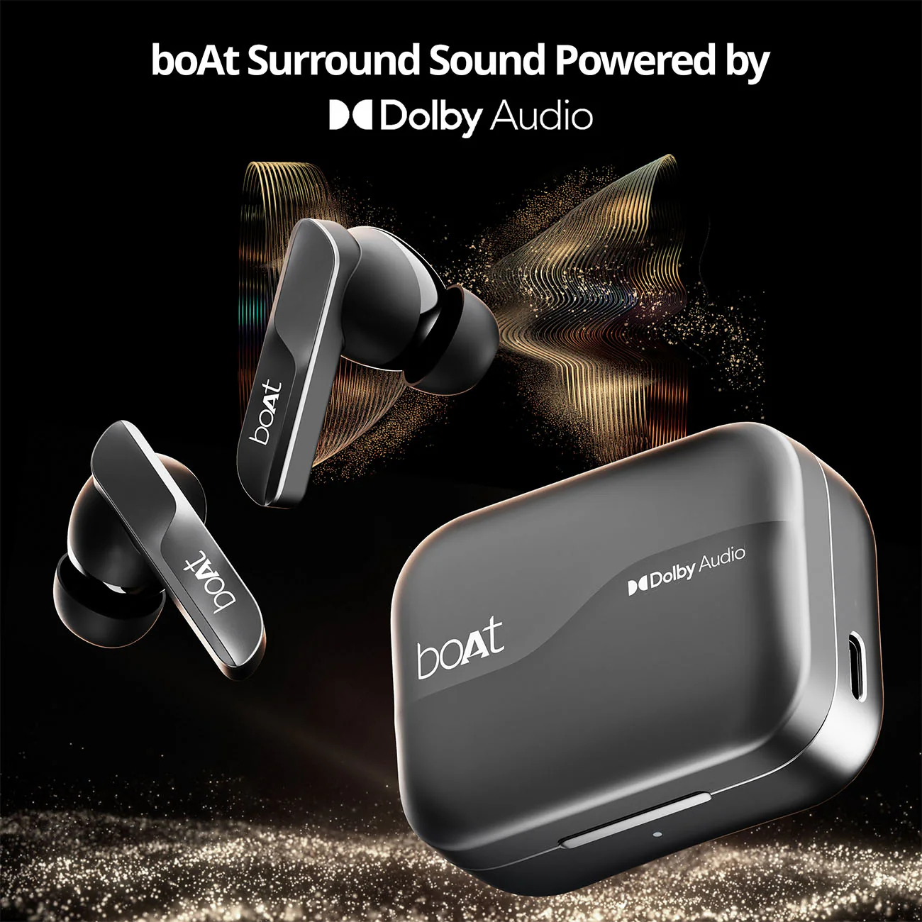 boAt Airdopes 800 | Wireless Earbuds with 40 Hours Playback,Dolby Audio,  BEAST™ Mode, ASAP™ Charge, ENx™ Technology - Image 5