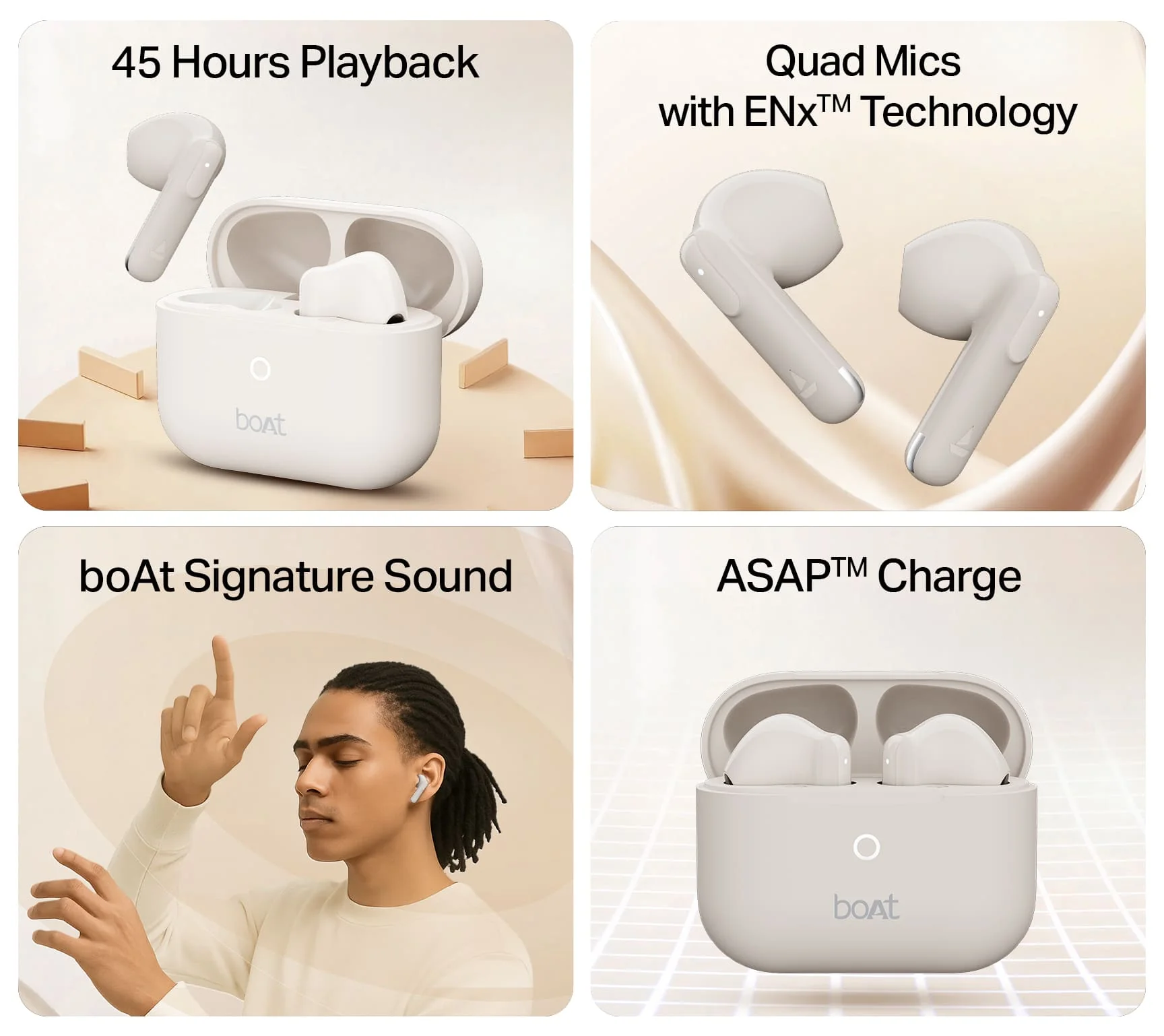 boAt Airdopes Alpha Gen 2 | Wireless Earbuds with 45 Hours Playback, BEAST™ Mode & ENx™ Calling - Image 14