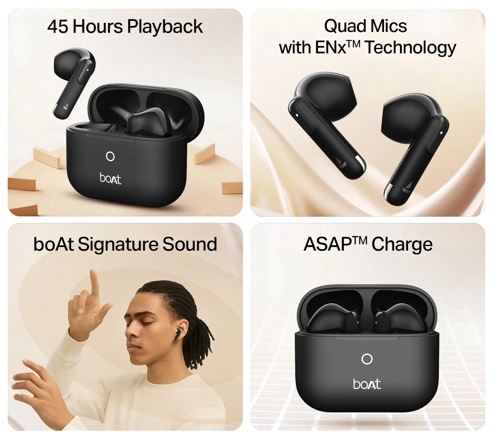 boAt Airdopes Alpha Gen 2 | Wireless Earbuds with 45 Hours Playback, BEAST™ Mode & ENx™ Calling - Image 21