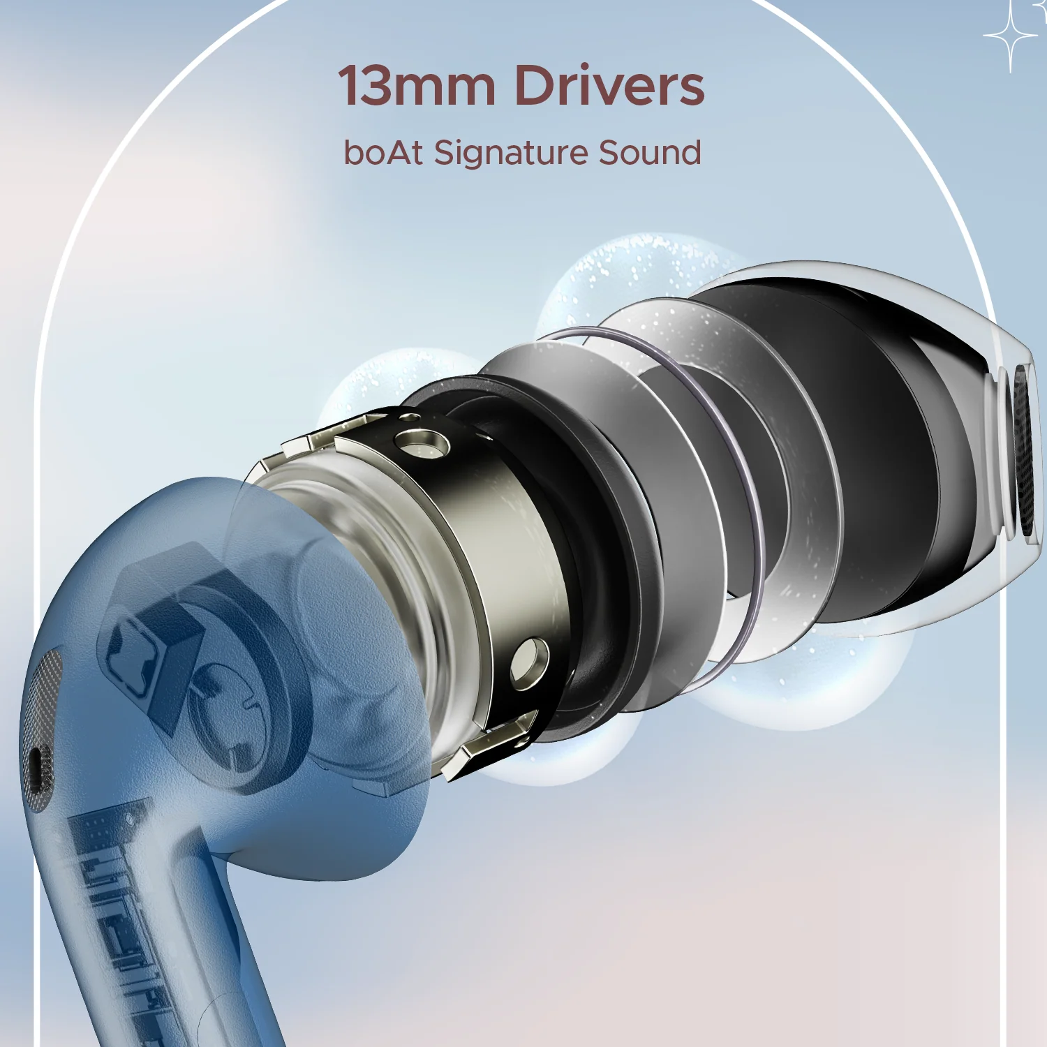 boAt Airdopes Alpha | True Wireless Earbuds with 35 Hours Playback, 13mm Drivers, ENx™ Tech, ASAP™ Charge, IWP™ Technology - Image 20
