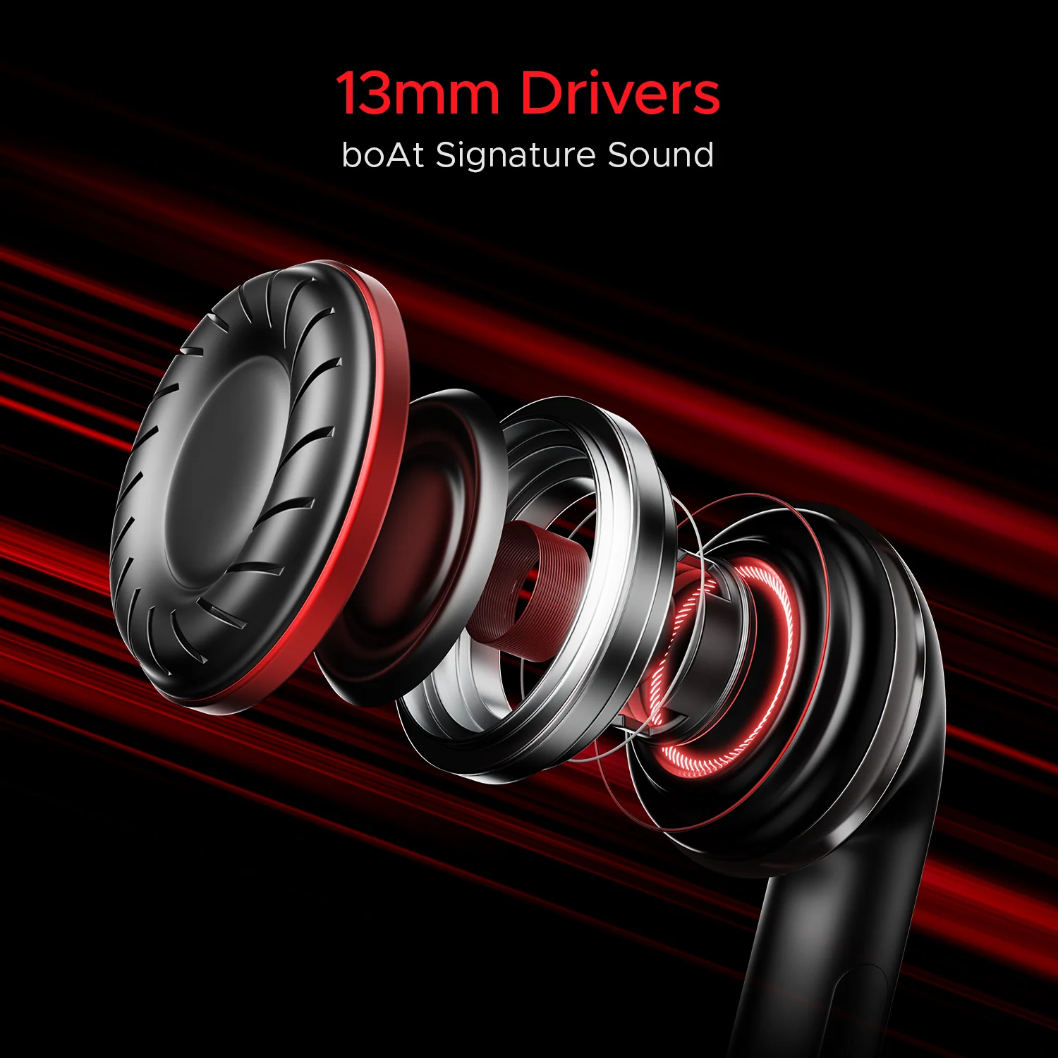 boAt Airdopes Alpha | True Wireless Earbuds with 35 Hours Playback, 13mm Drivers, ENx™ Tech, ASAP™ Charge, IWP™ Technology - Image 25