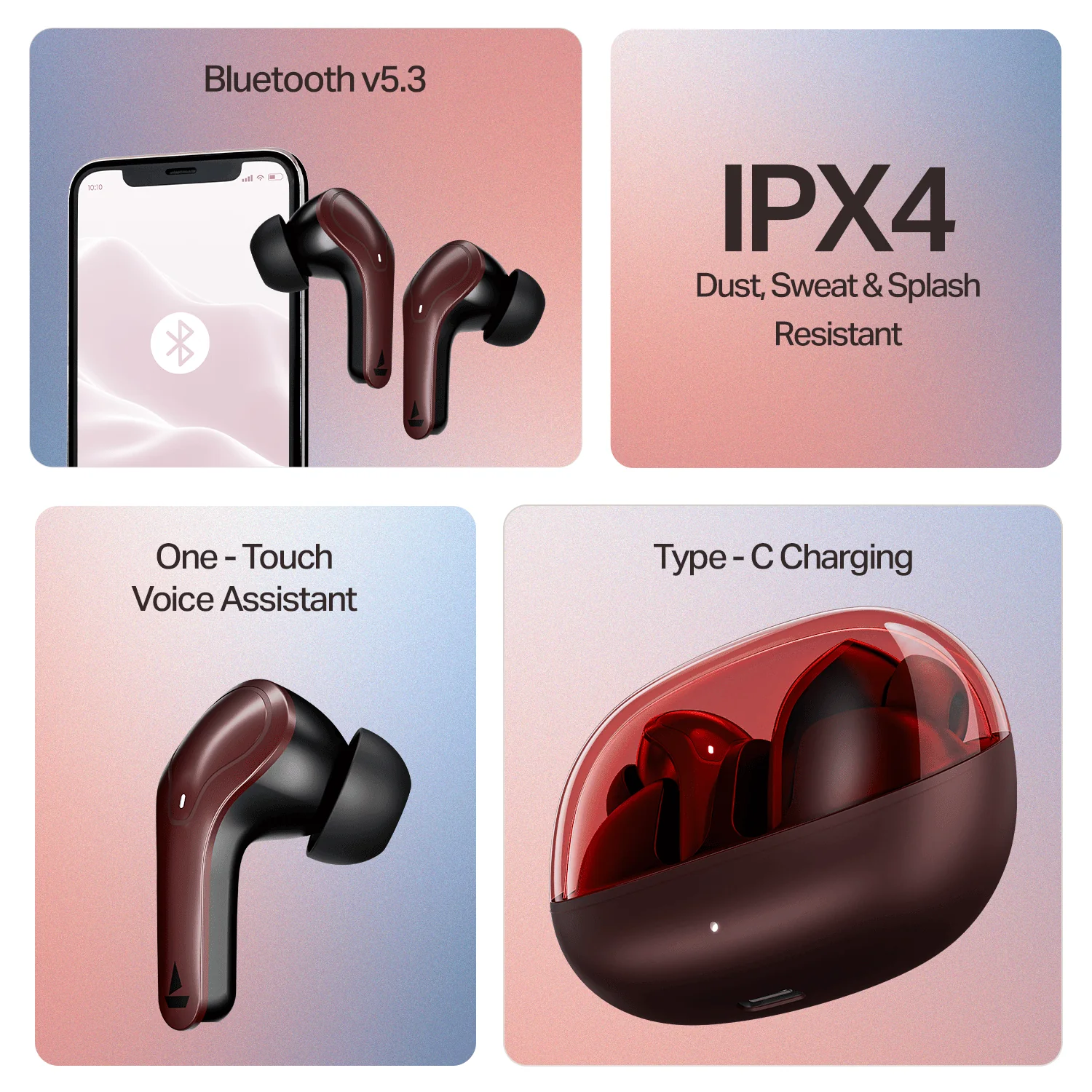 boAt Airdopes Plus 311 | Wireless Earbuds with 50 Hours Playback, Dual Mics with ENx™ Technology, BEAST™ Mode, ASAP™ Charge - Image 20