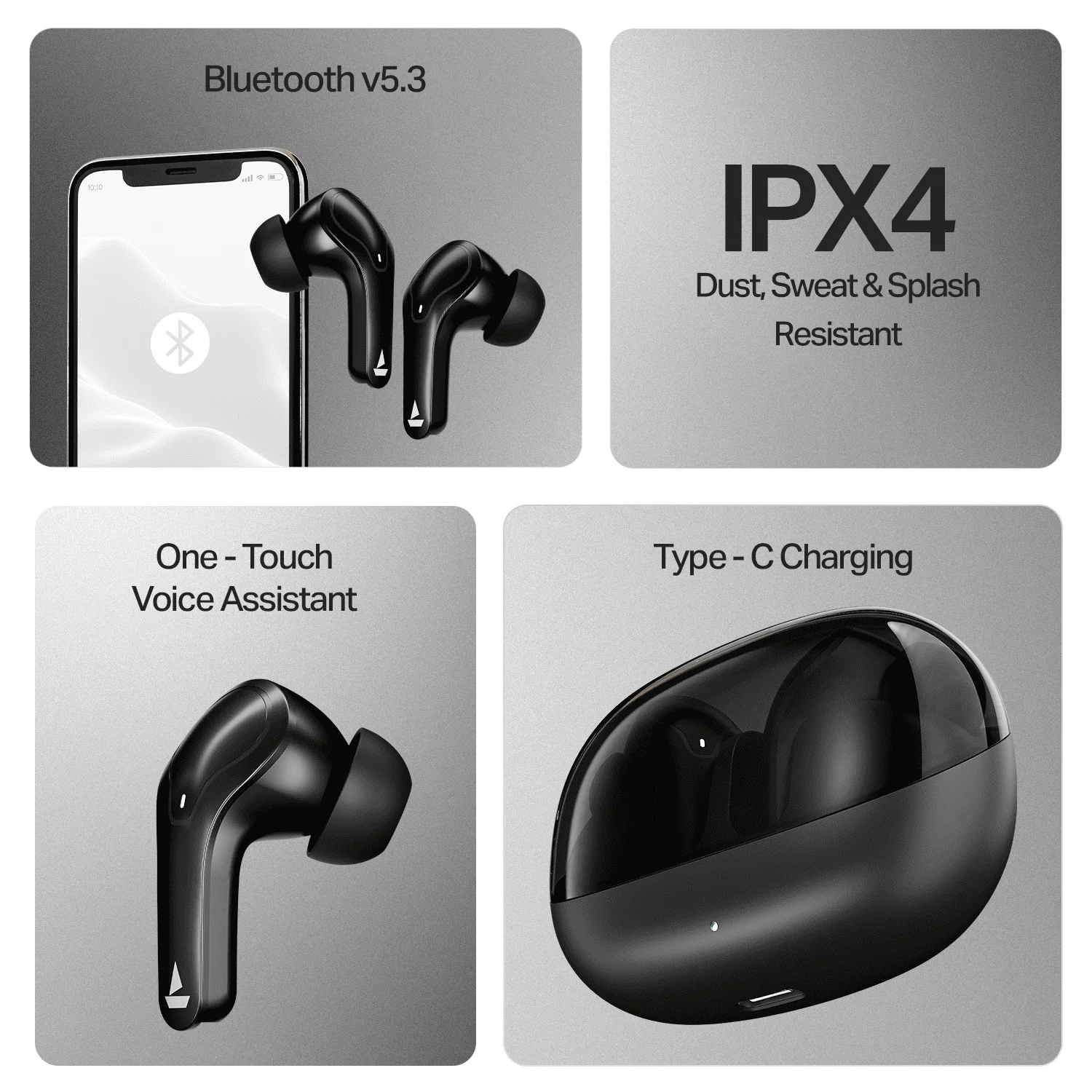 boAt Airdopes Plus 311 | Wireless Earbuds with 50 Hours Playback, Dual Mics with ENx™ Technology, BEAST™ Mode, ASAP™ Charge - Image 6