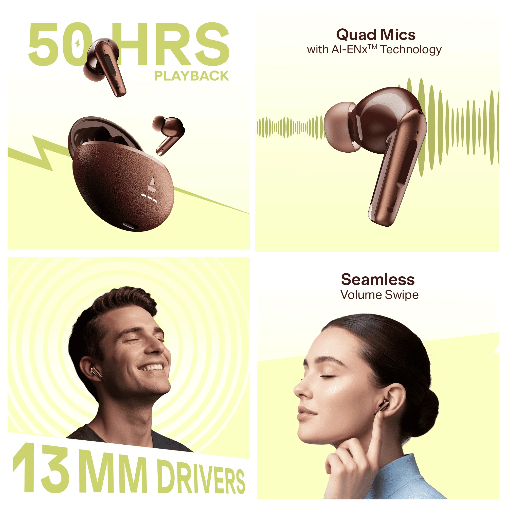 boAt Airdopes Prime 512 | Wireless Earbuds with 50 Hours Playback & 4 Mics with AI-ENx™ Tech - Image 21