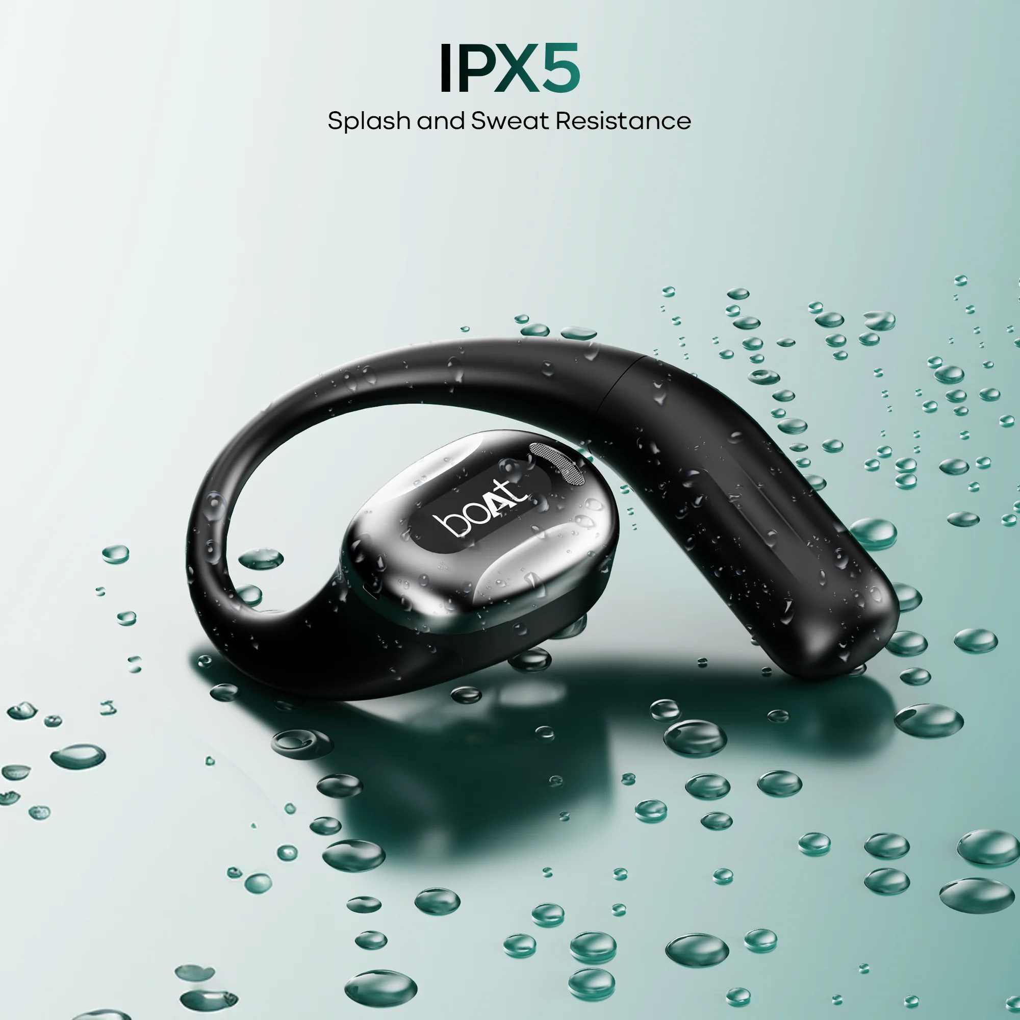 boAt Airdopes ProGear | Wireless Earbuds with 100 Hours Playback, Quad Mics with ENx™ Tech, Air Conduction Tech (Perfect for Outdoor Sports) - Image 10