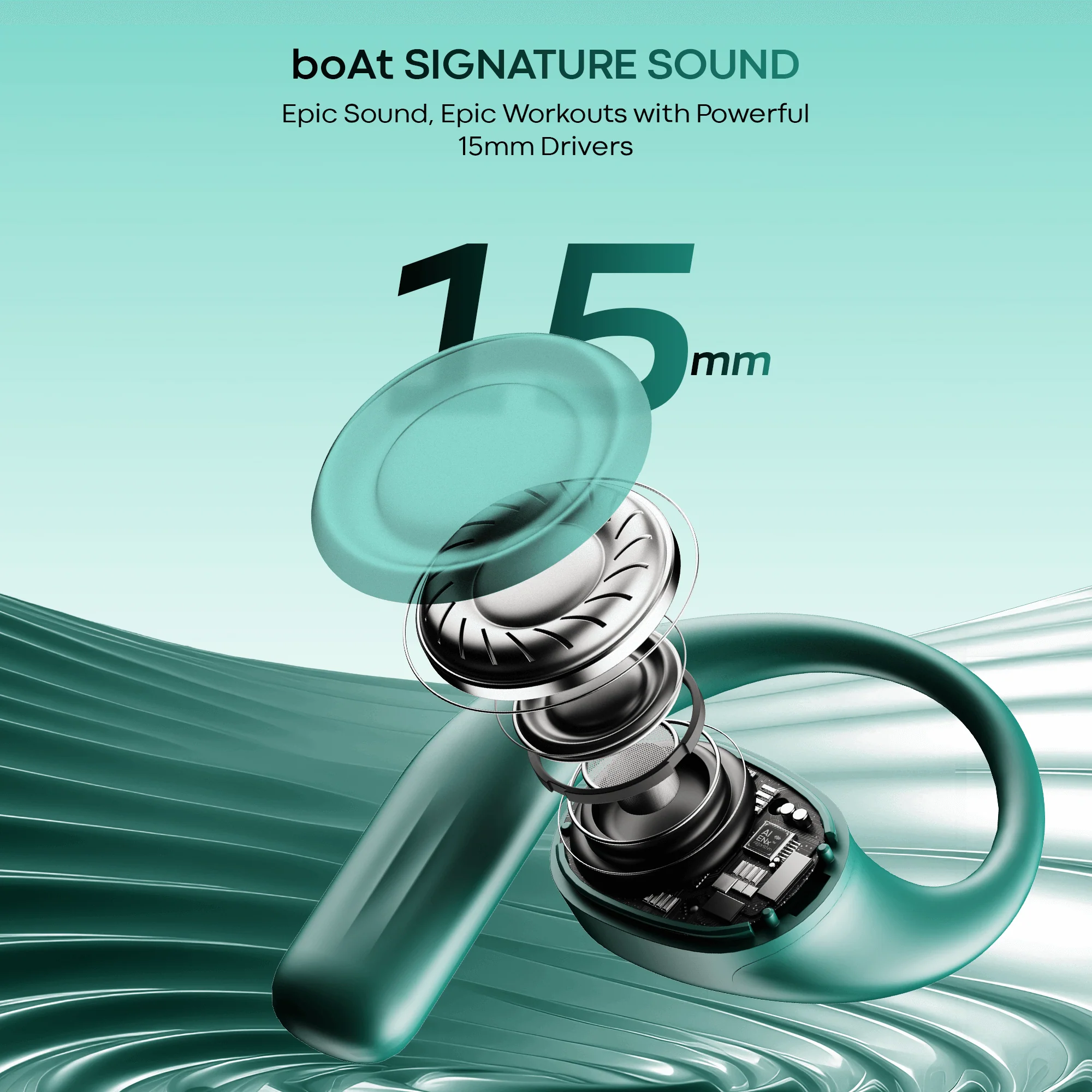 boAt Airdopes ProGear | Wireless Earbuds with 100 Hours Playback, Quad Mics with ENx™ Tech, Air Conduction Tech (Perfect for Outdoor Sports) - Image 18