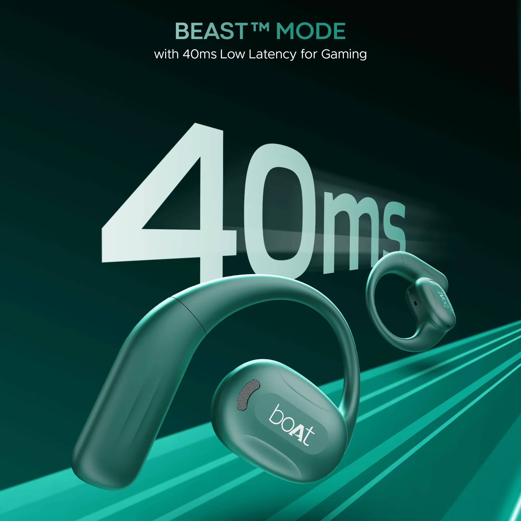boAt Airdopes ProGear | Wireless Earbuds with 100 Hours Playback, Quad Mics with ENx™ Tech, Air Conduction Tech (Perfect for Outdoor Sports) - Image 19