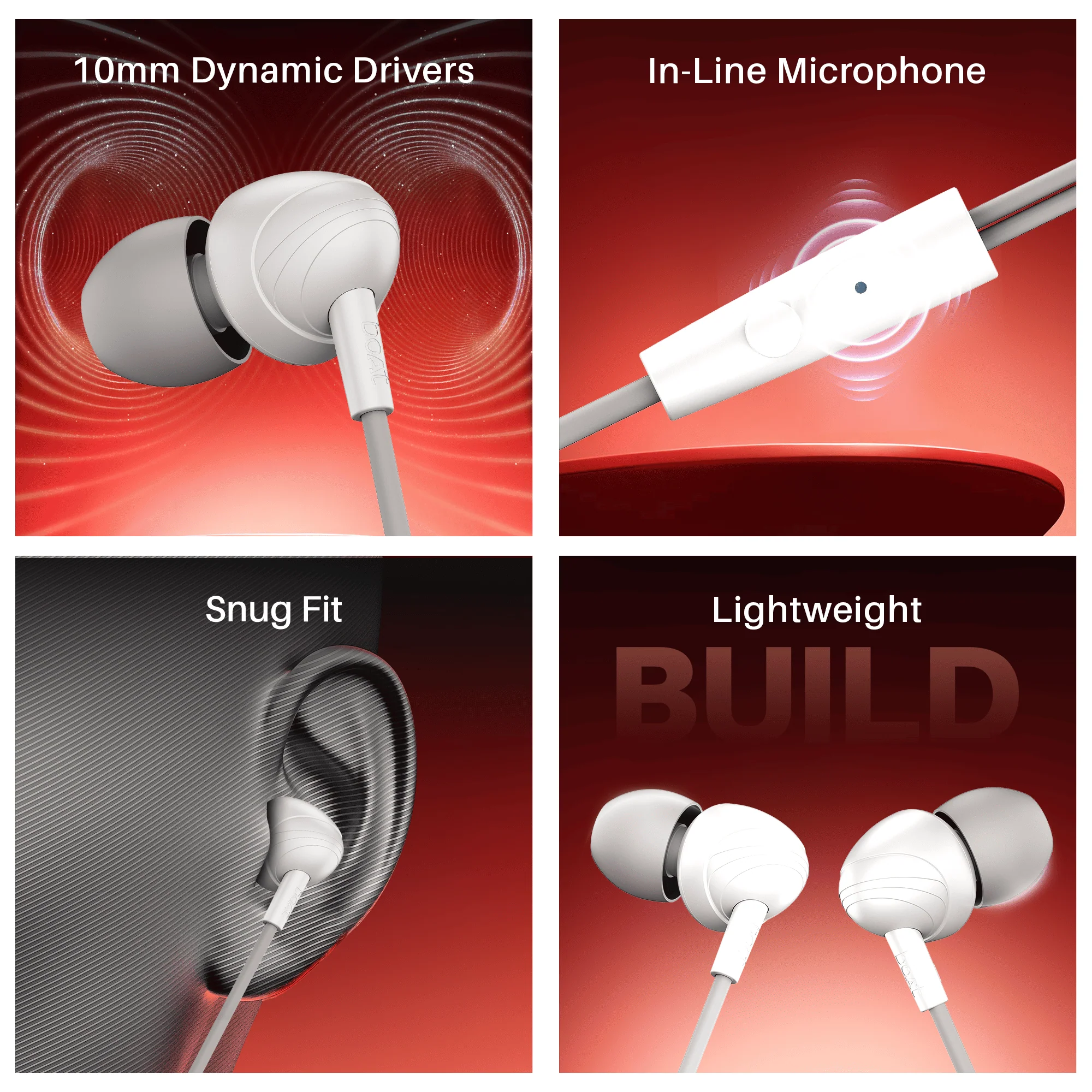 boAt Bassheads 210 | Wired Earphones with 10mm Drivers, Mic & Comfort Fit - Image 14
