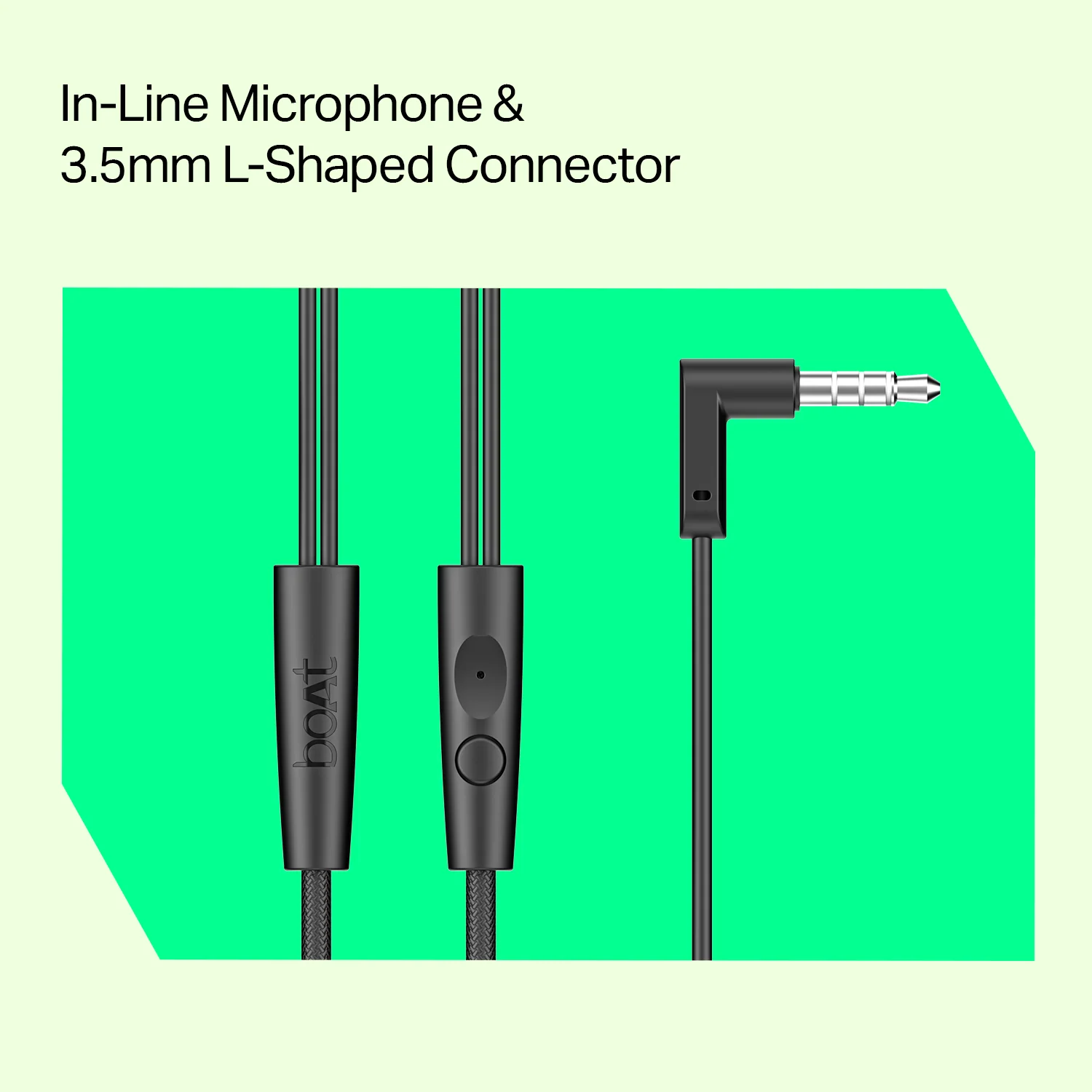 boAt BassHeads 212L | Wired Earphones with 10mm Drivers, In-Line Mic & 3.5mm L-Shaped Jack - Image 5