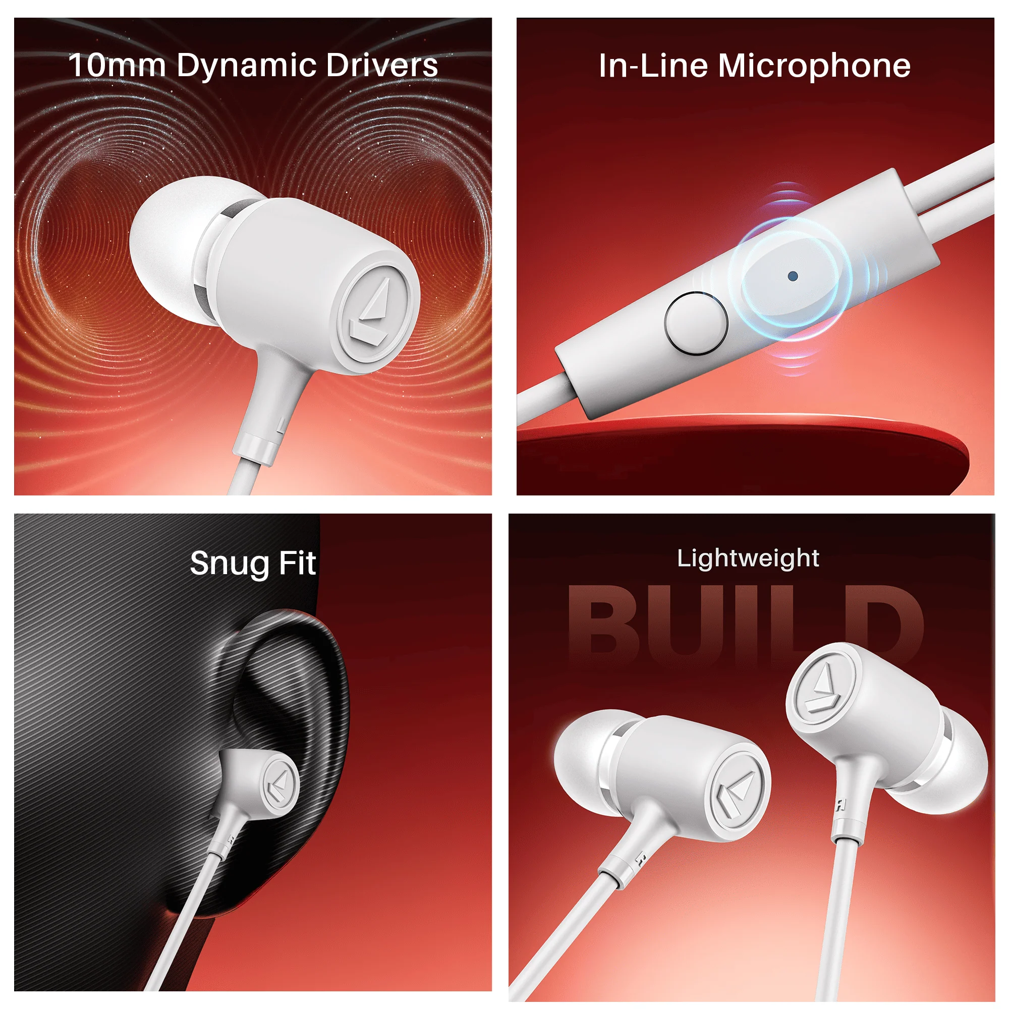 boAt BassHeads 85 | In-Ear Wired Earphones with 10mm Drivers & Mic - Image 12