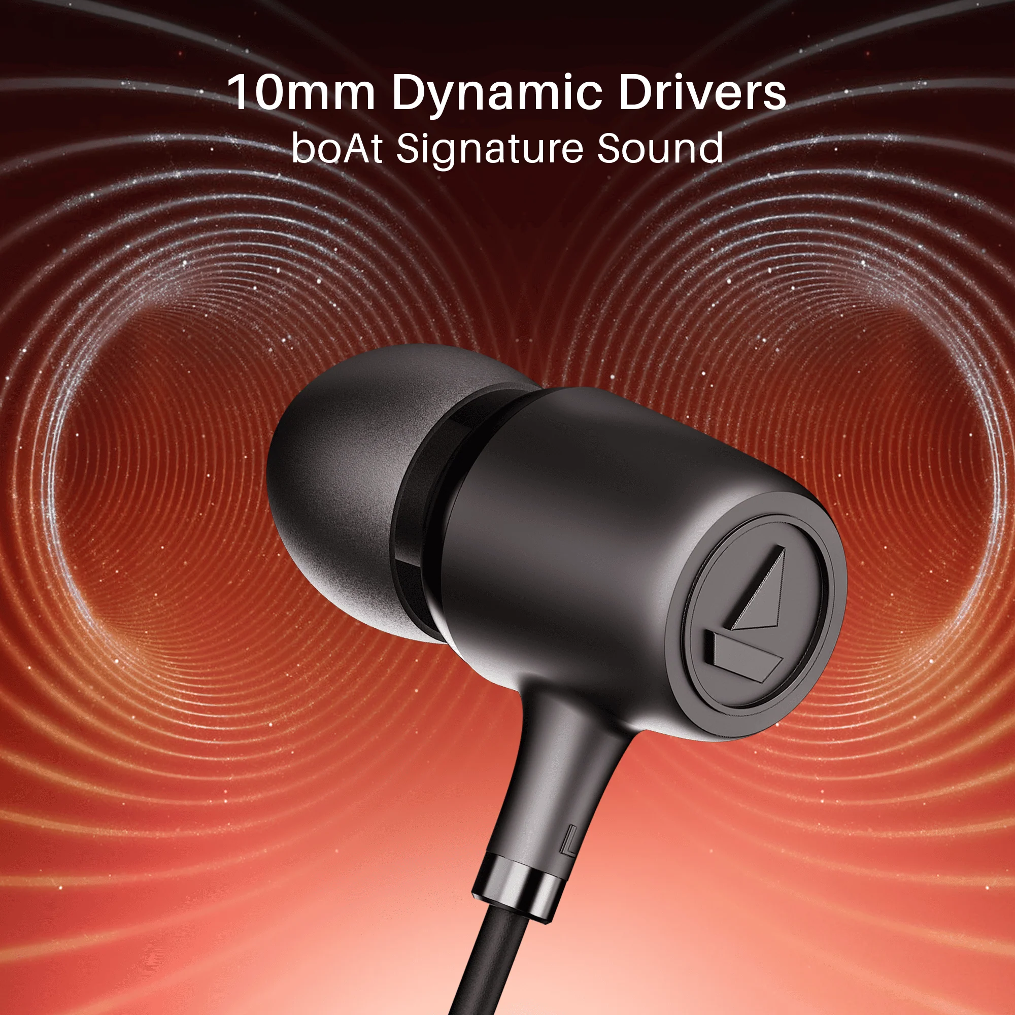 boAt BassHeads 85 | In-Ear Wired Earphones with 10mm Drivers & Mic - Image 3