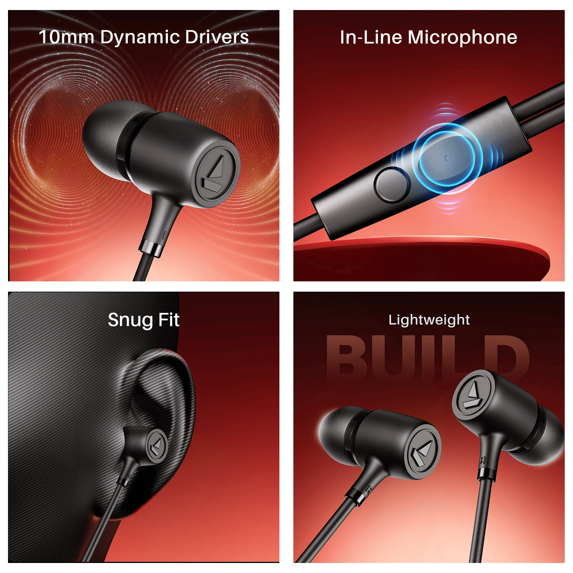 boAt BassHeads 85 | In-Ear Wired Earphones with 10mm Drivers & Mic - Image 7