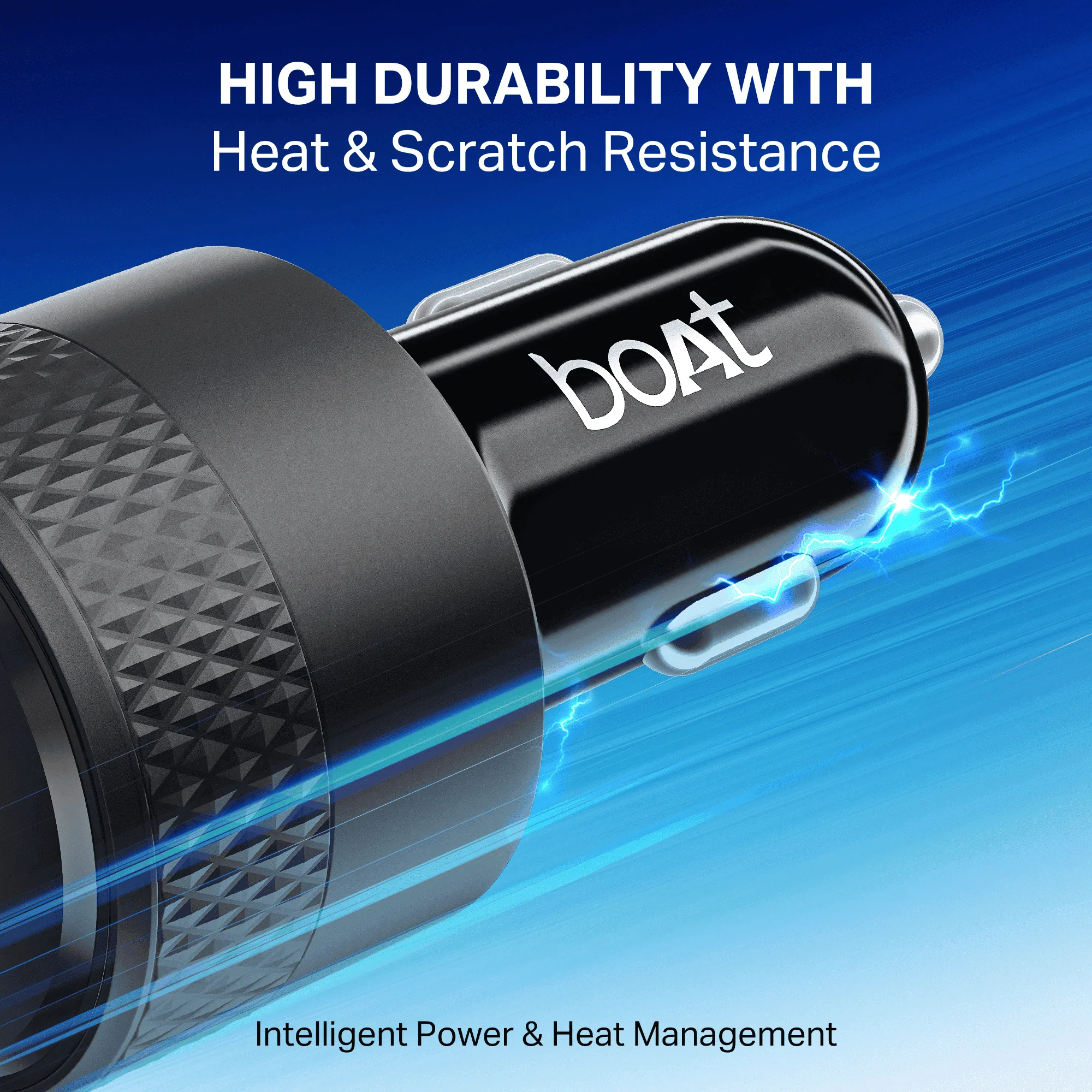 boAt 83W Fast Car Charger | 83W Dual-Port Car Charger with QC, PD & PPS, 12-Layer Smart IC Protection - Image 4