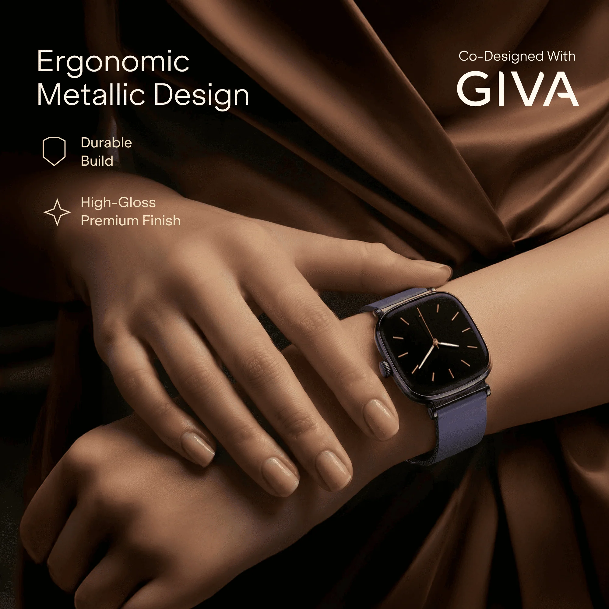 boAt Chrome Ivory | Smartwatch with 1.70" AMOLED Display, 1000 nits brightness & Female Wellness Tracking (Co-Designed with GIVA) - Image 17