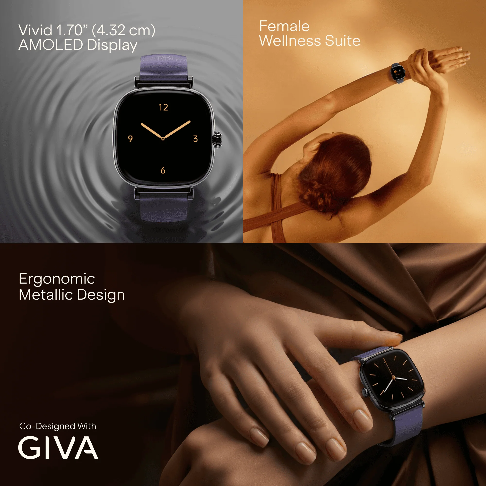boAt Chrome Ivory | Smartwatch with 1.70" AMOLED Display, 1000 nits brightness & Female Wellness Tracking (Co-Designed with GIVA) - Image 20